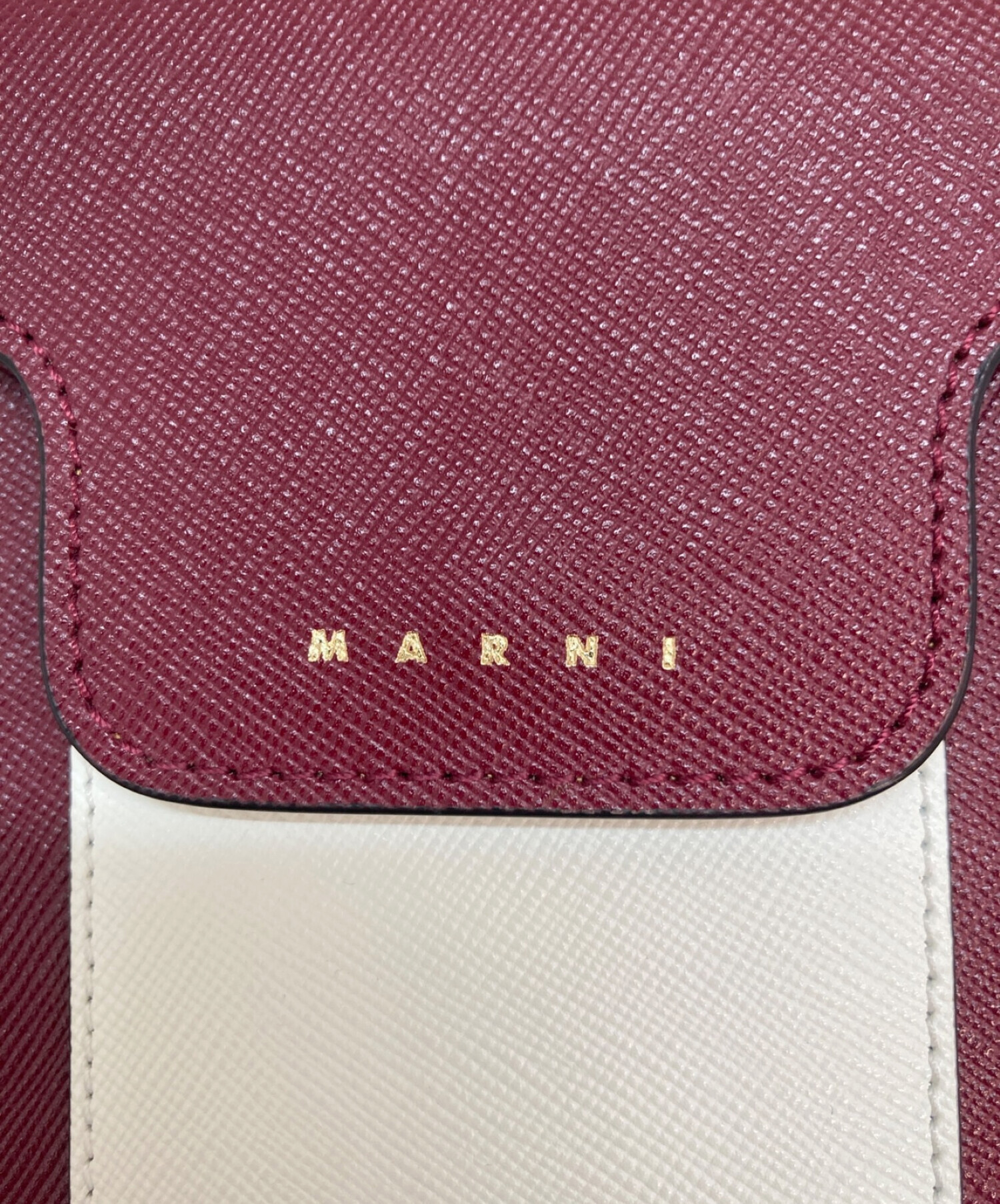 中古・古着通販】MARNI (マルニ) スマホケースショルダー ワインレッド