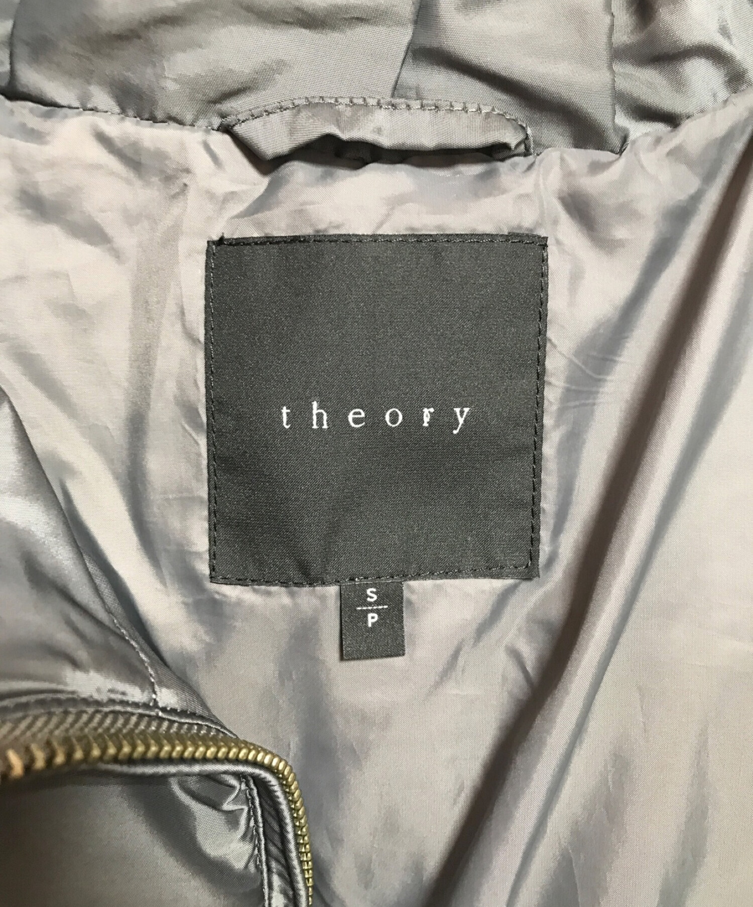 中古・古着通販】theory (セオリー) ダウンコート グレー サイズ:S