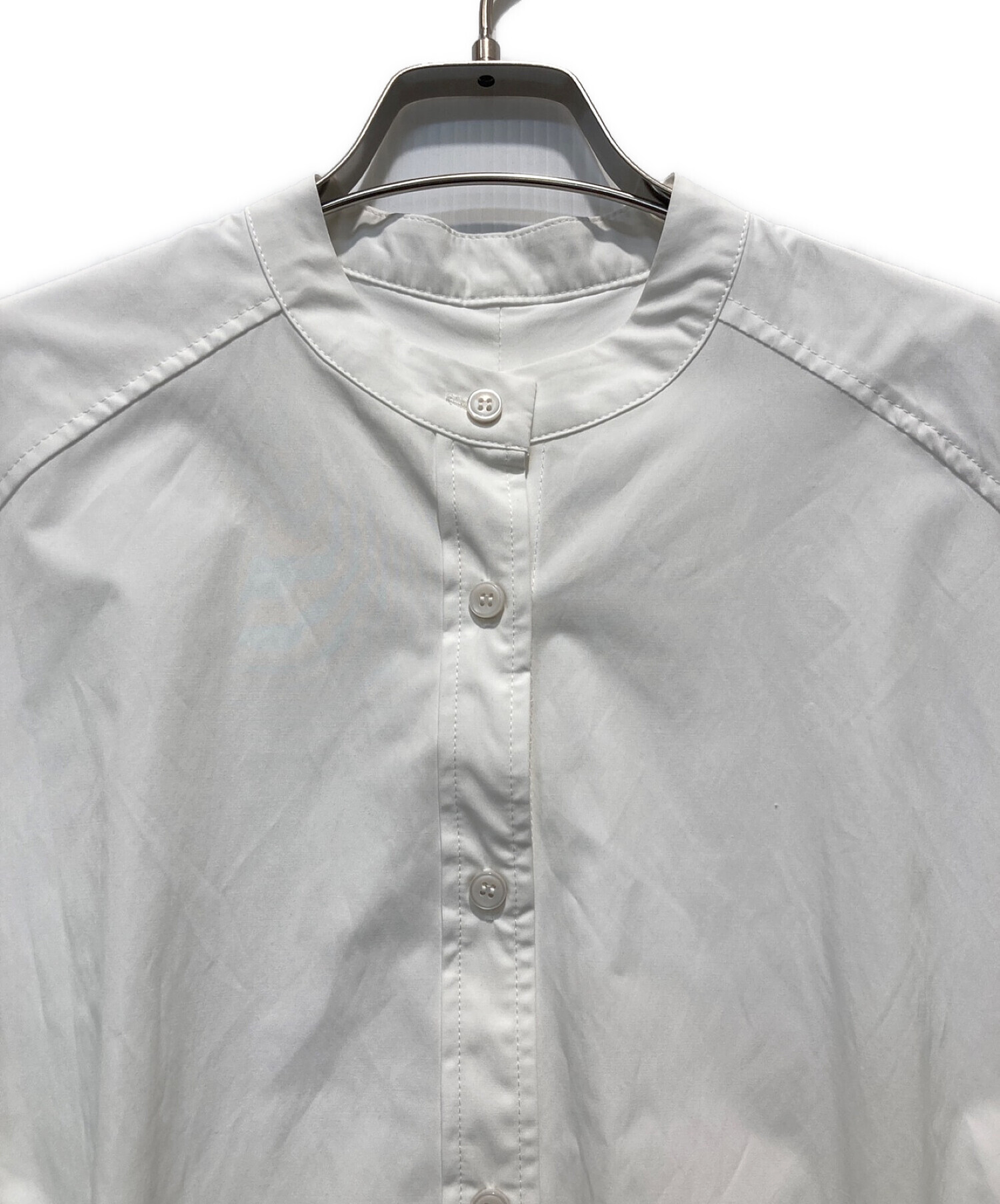 machatt (マチャット) スタンドカラーオーバーシャツ ホワイト サイズ:F 未使用品