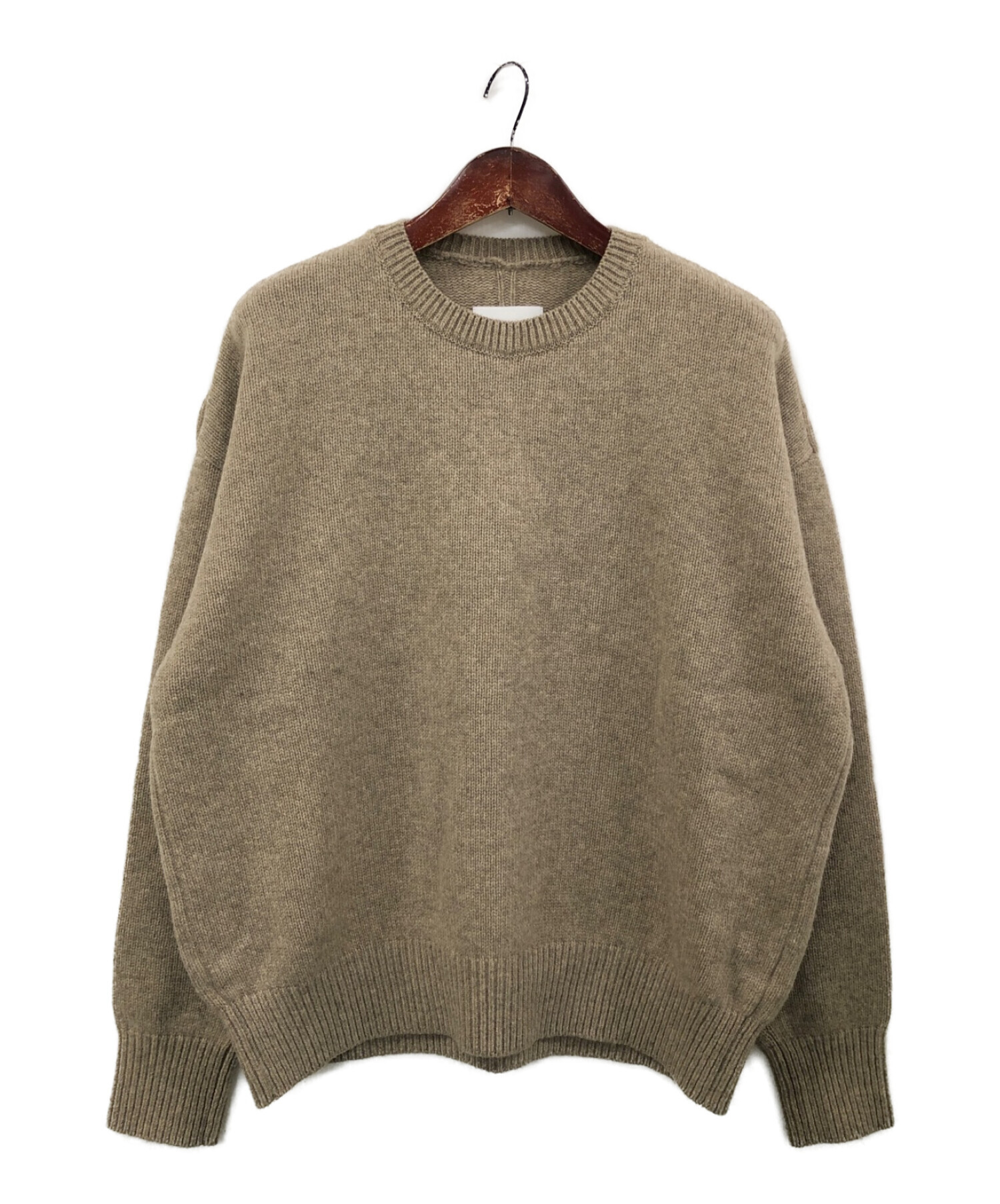 stein (シュタイン) EX FINE LAMBS CREW NECK KNIT LS ベージュ サイズ:S