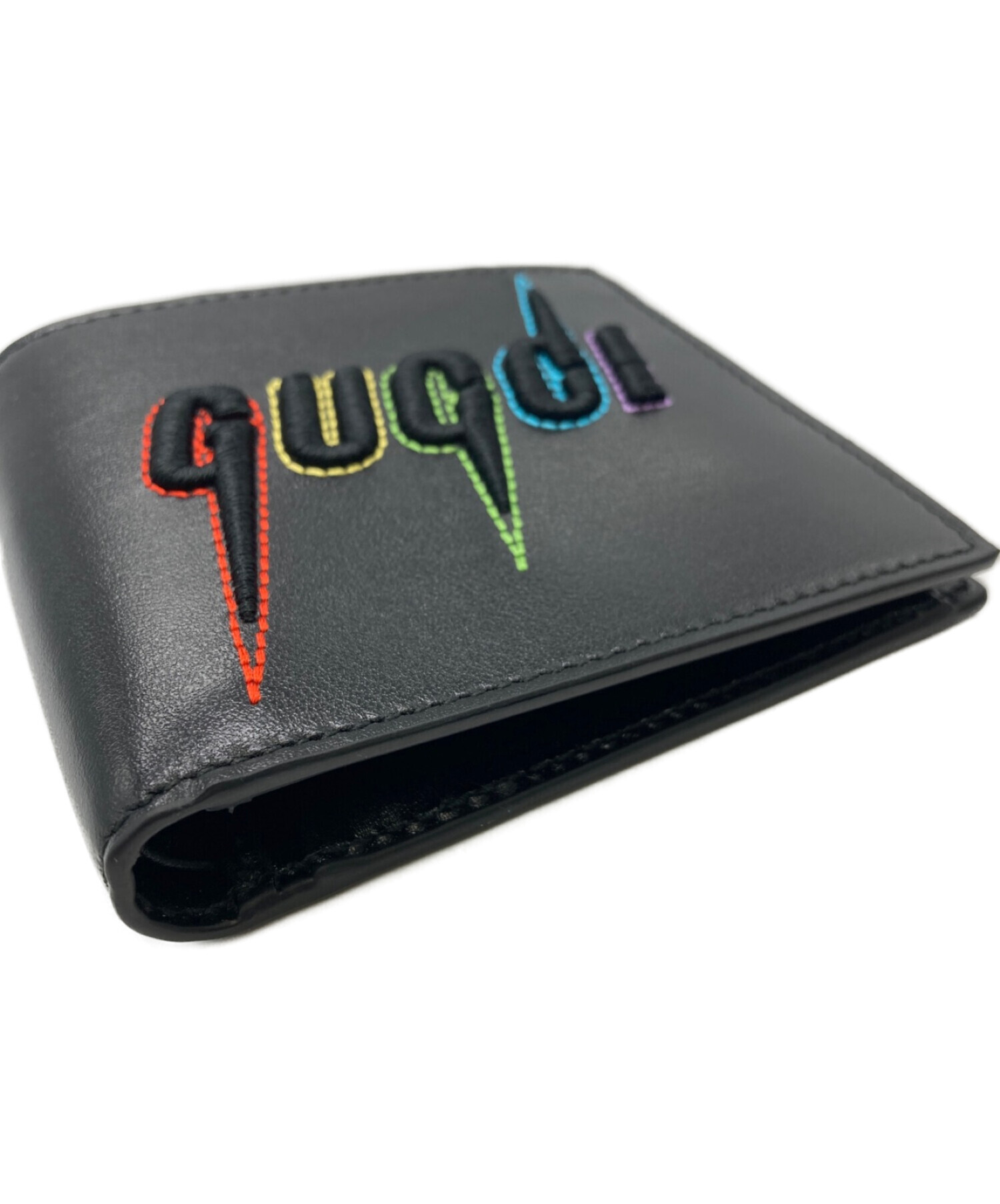 中古・古着通販】GUCCI (グッチ) 2つ折り財布 ブラック｜ブランド・古着通販 トレファク公式【TREFAC FASHION】スマホサイト