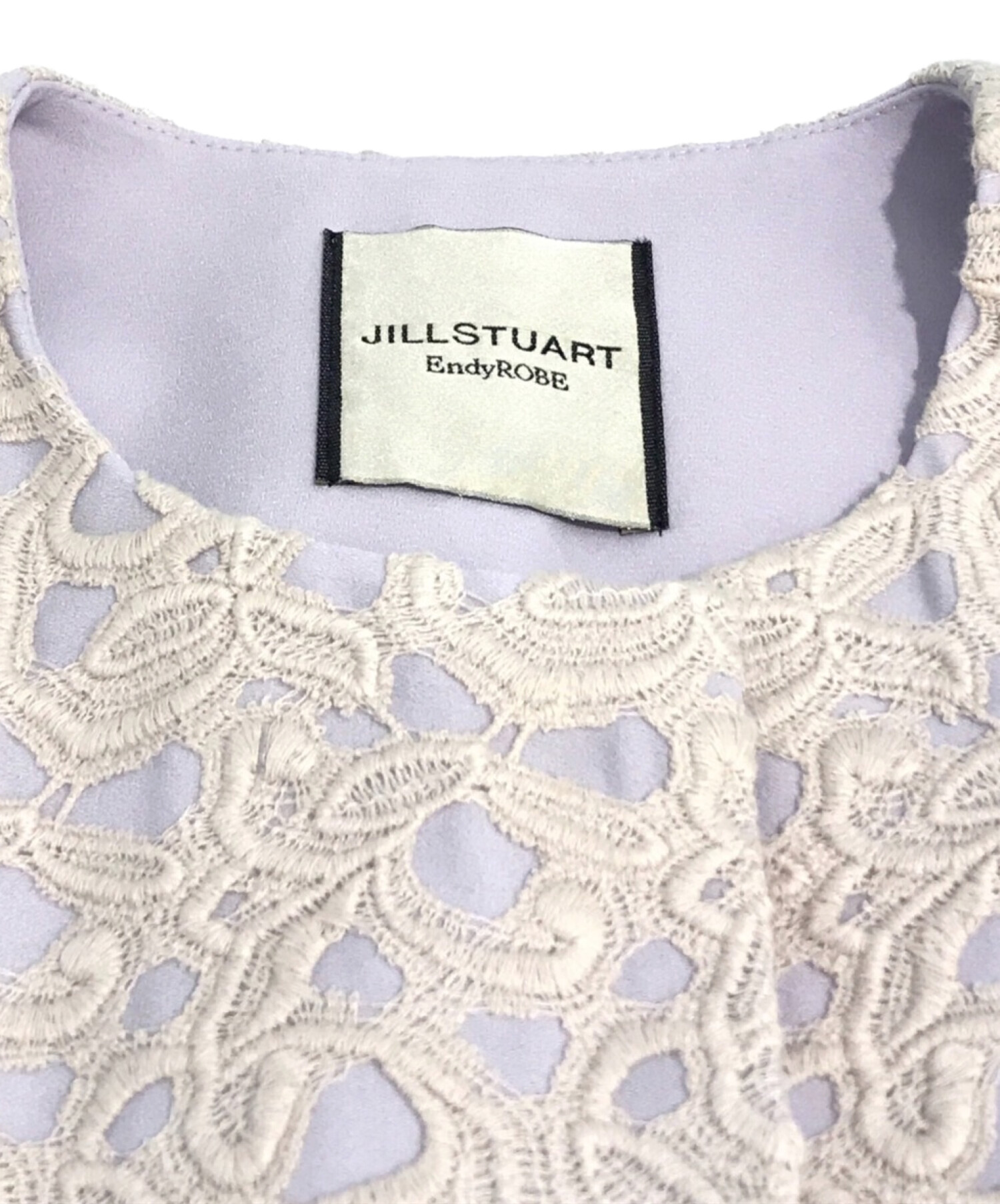 JILL STUART (ジルスチュアート) ソニアレースノーカラーコート ラベンダー サイズ:S