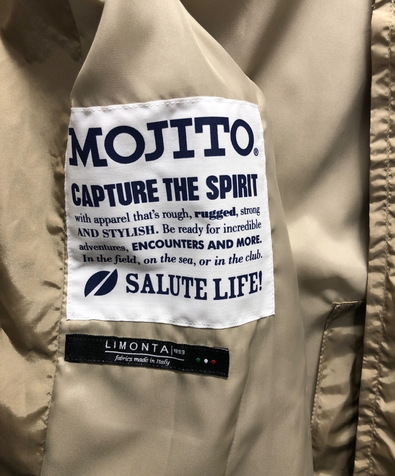 中古・古着通販】MOJITO (モヒート) ナイロンステンカラーコート