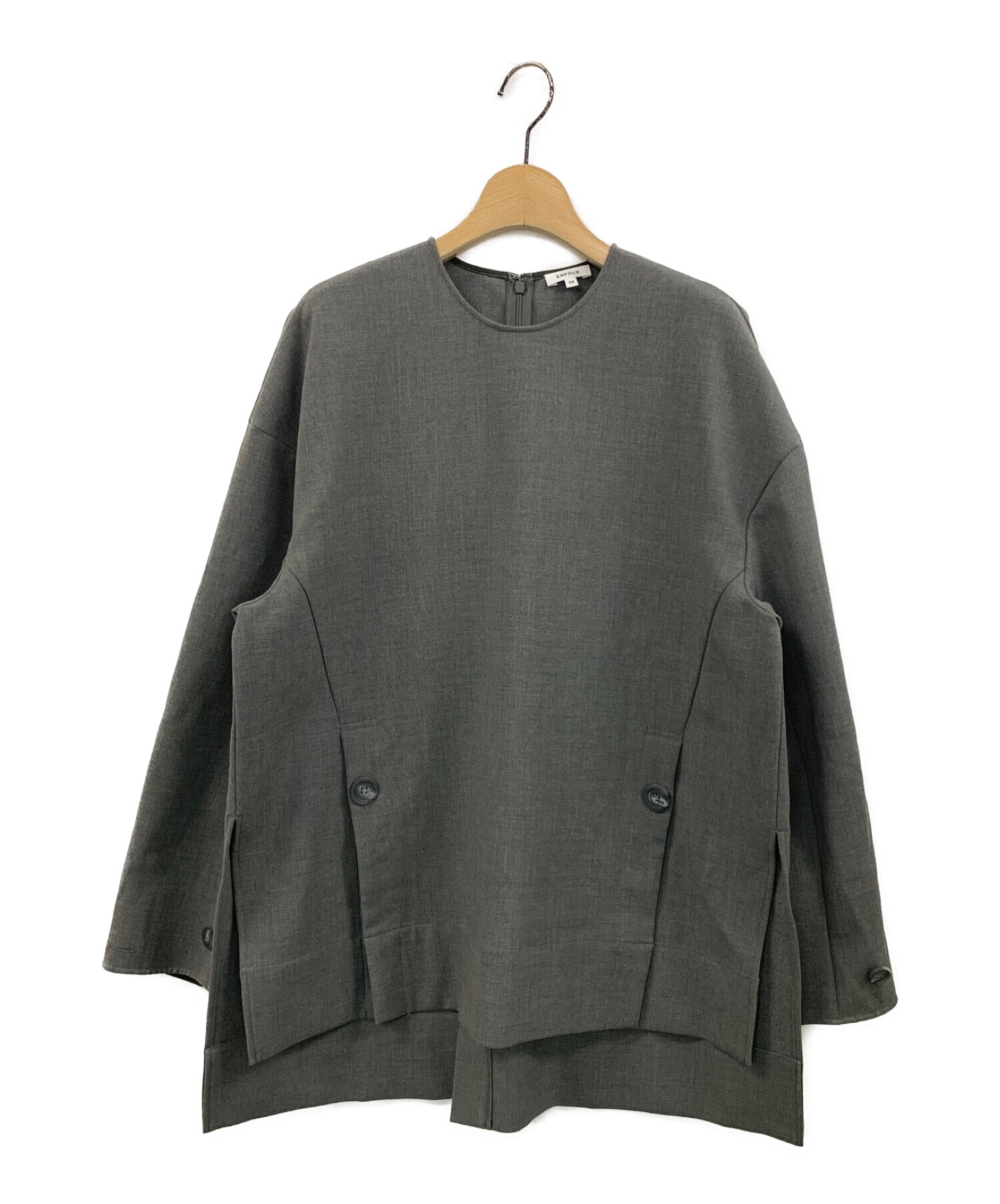 【ENFOLD】TWO-WAY-SLEEVE PULLOVER＊サイズ38