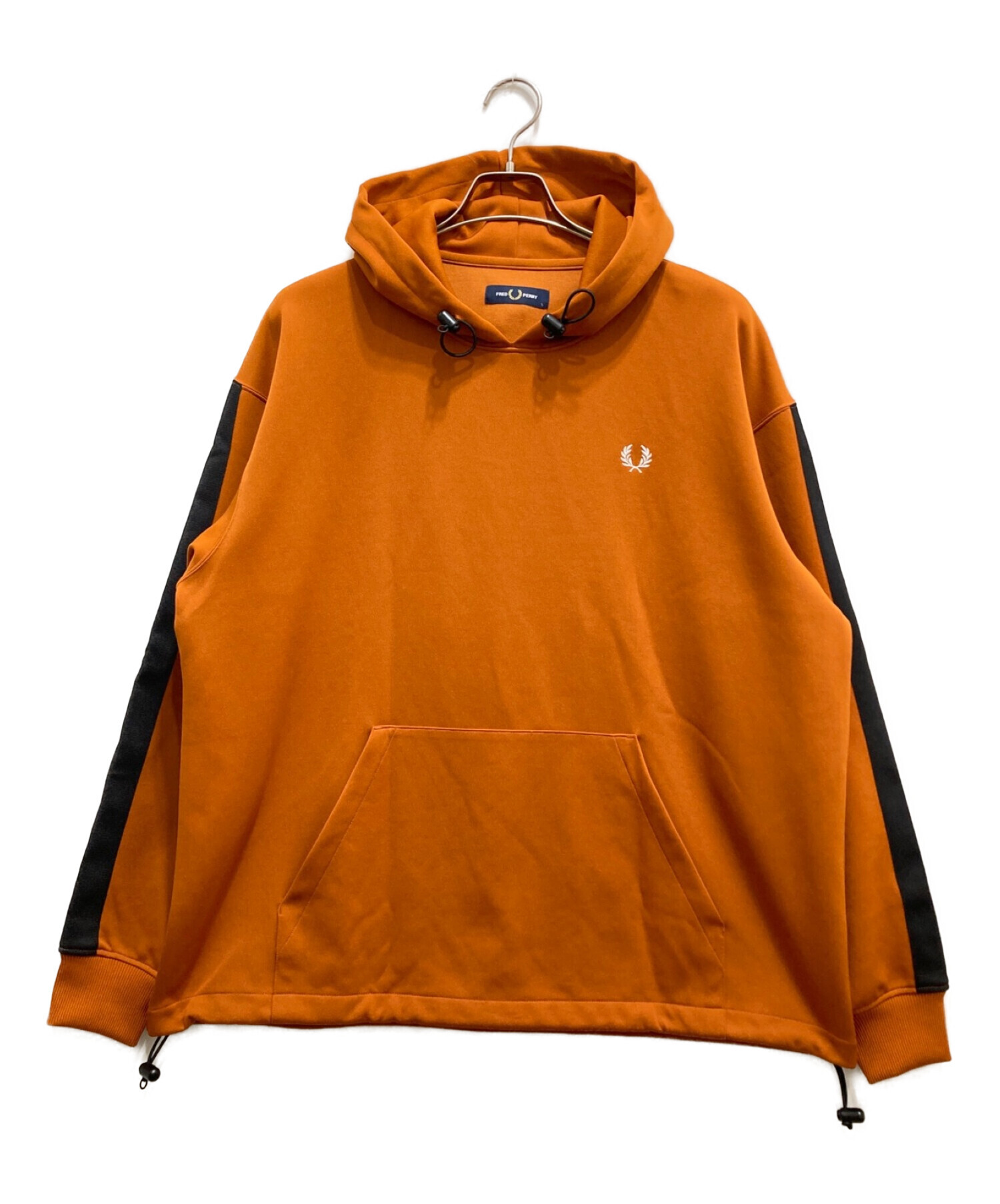 FRED PERRY (フレッドペリー) トラックプルオーバーパーカー オレンジ サイズ:L