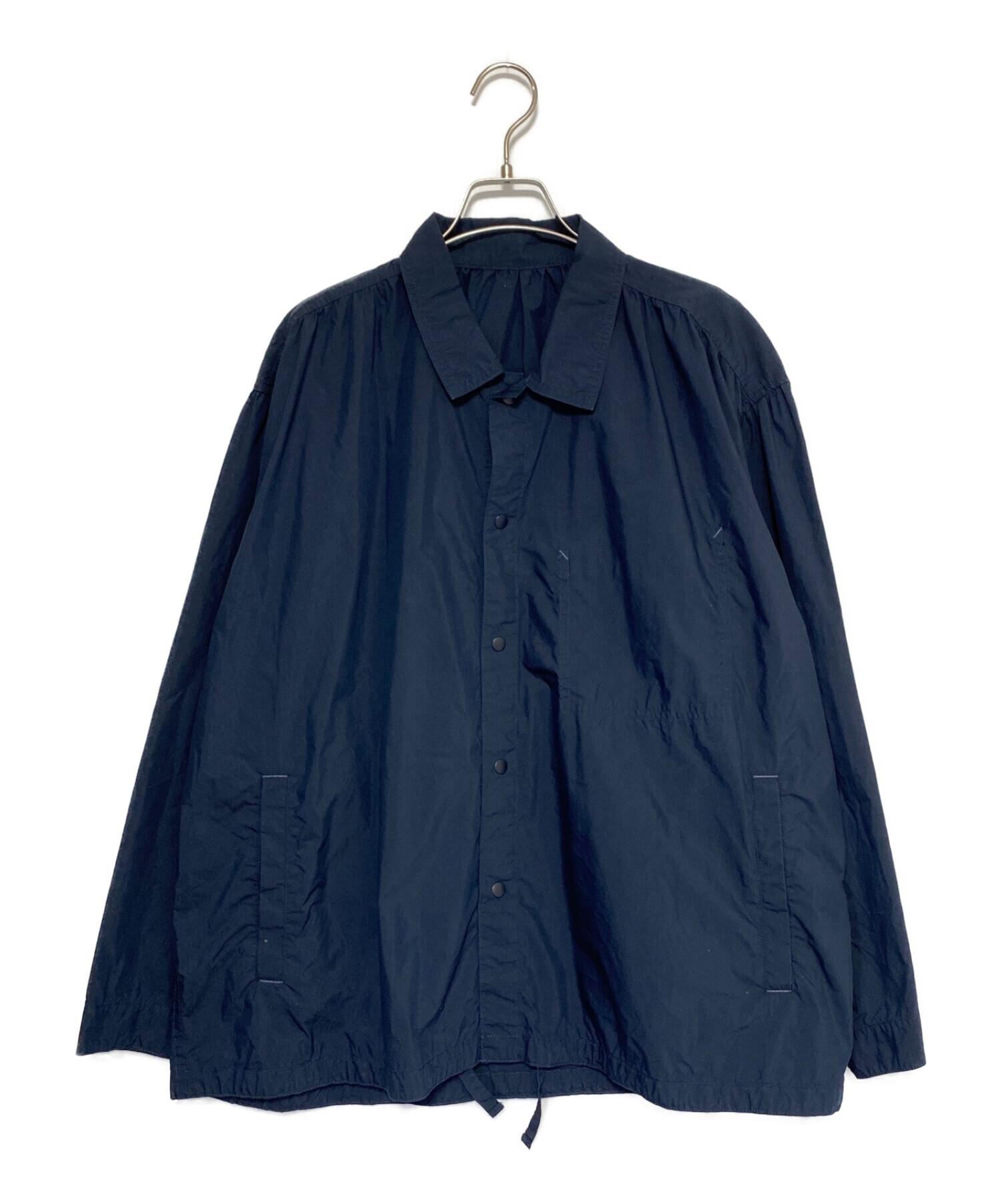 Porter Classic (ポータークラシック) POPLIN GATHERED JACKET ネイビー サイズ:SIZE 3