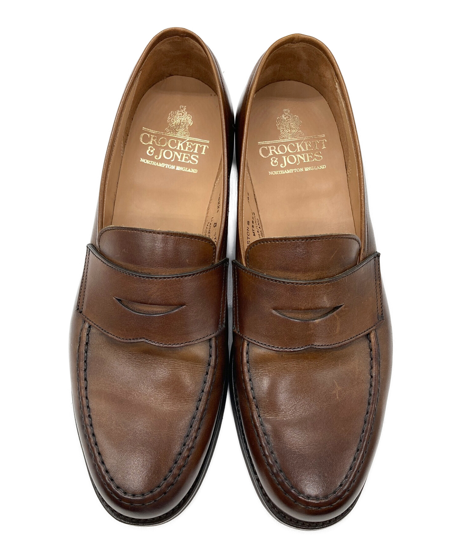 Crockett & Jones (クロケット＆ジョーンズ) BOSTON 2 / ボストン2 コインローファー ブラウン サイズ:8