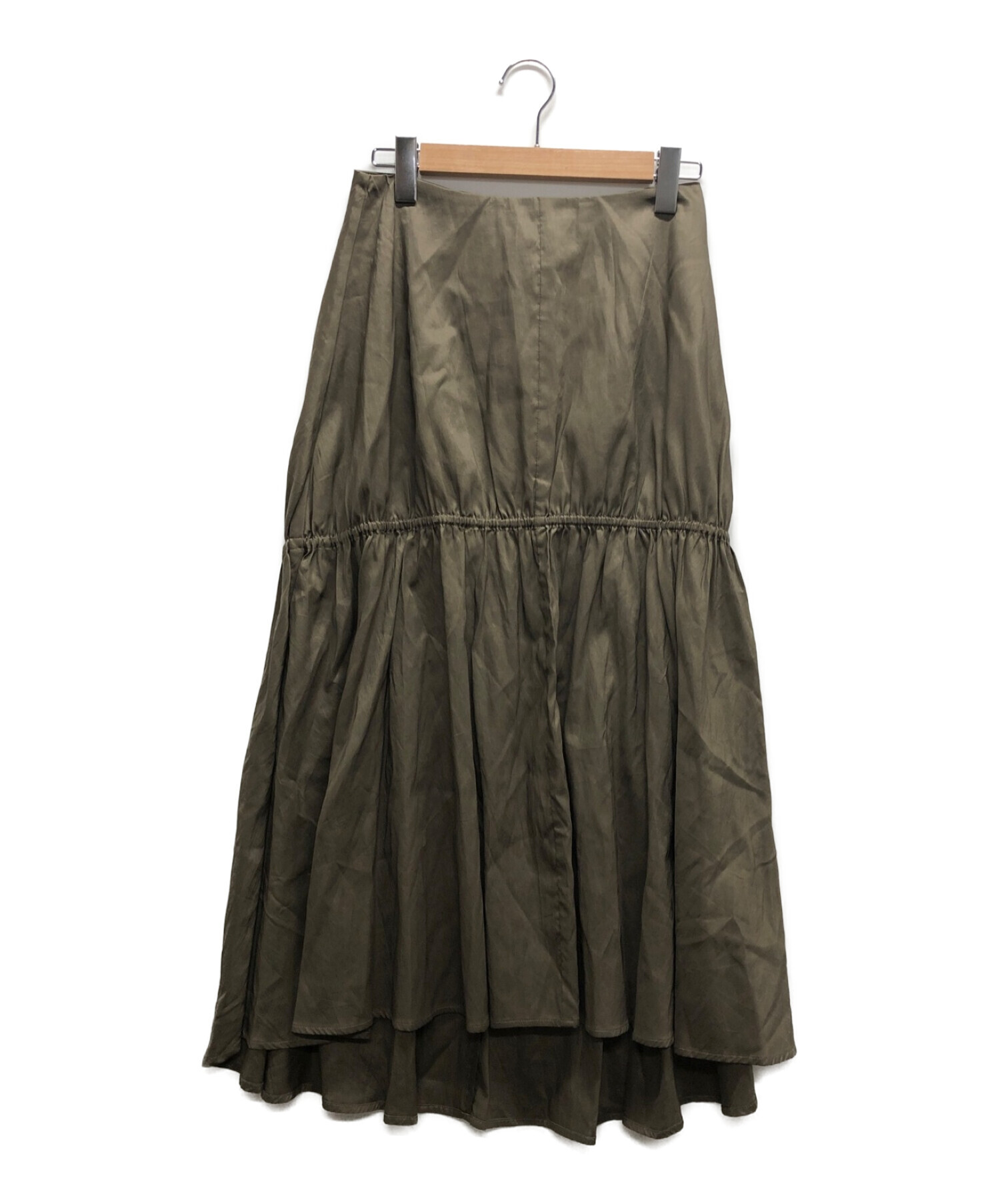 toteme (トーテム) ギャザースカート オリーブ サイズ:S