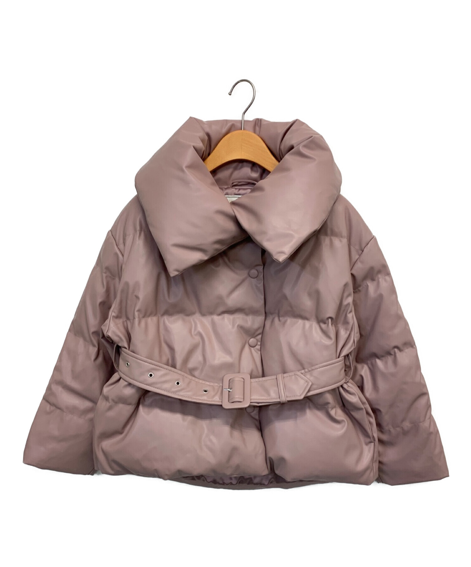 Her lip to (ハーリップトゥ) Vegan Leather Shell Down Jacket ピンク サイズ:S