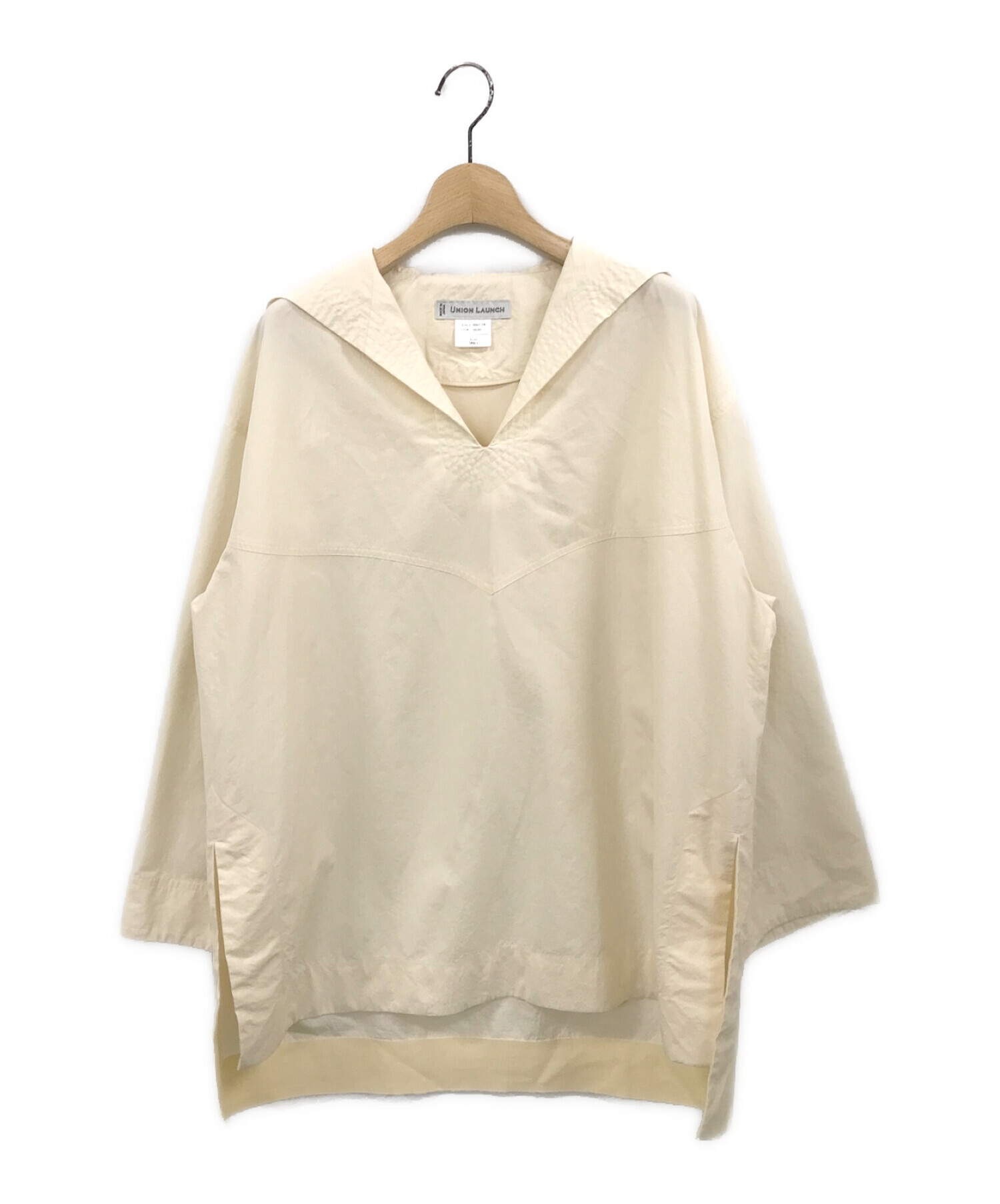 UNION LAUNCH (ユニオンランチ) コットンセーラーシャツ クリームホワイト サイズ:SMALL