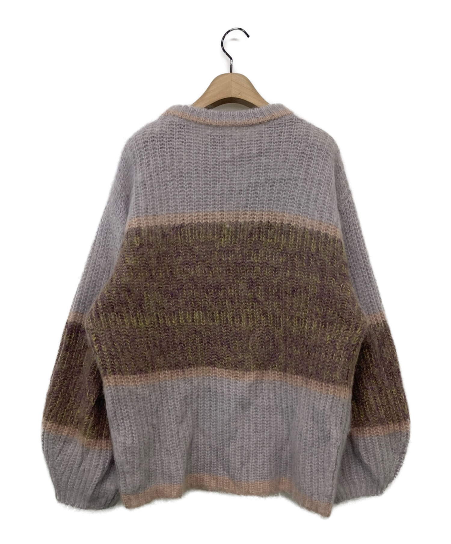 Ameri VINTAGE (アメリヴィンテージ) UND MOHAIR BICOLOR LOOSE KNIT ラベンダー サイズ:-