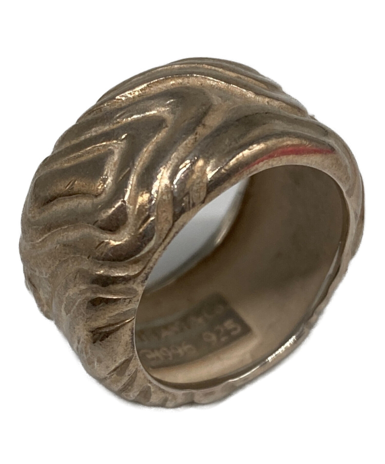 [USED/]TIFFANY&Co. ティファニー リング・指輪 ヴィンテージウェーブリング SV 7.1g  tdc-000400-4e