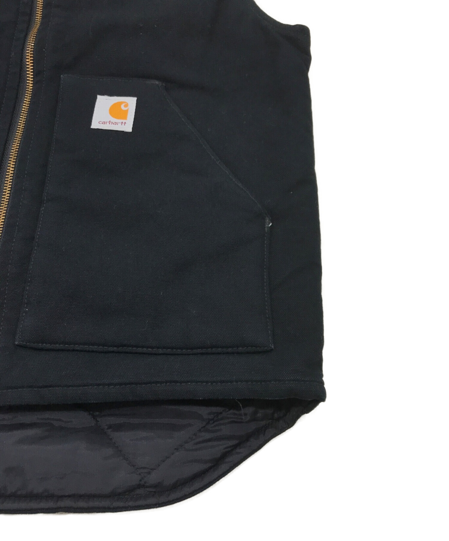 CarHartt (カーハート) ダックベスト ブラック サイズ:S