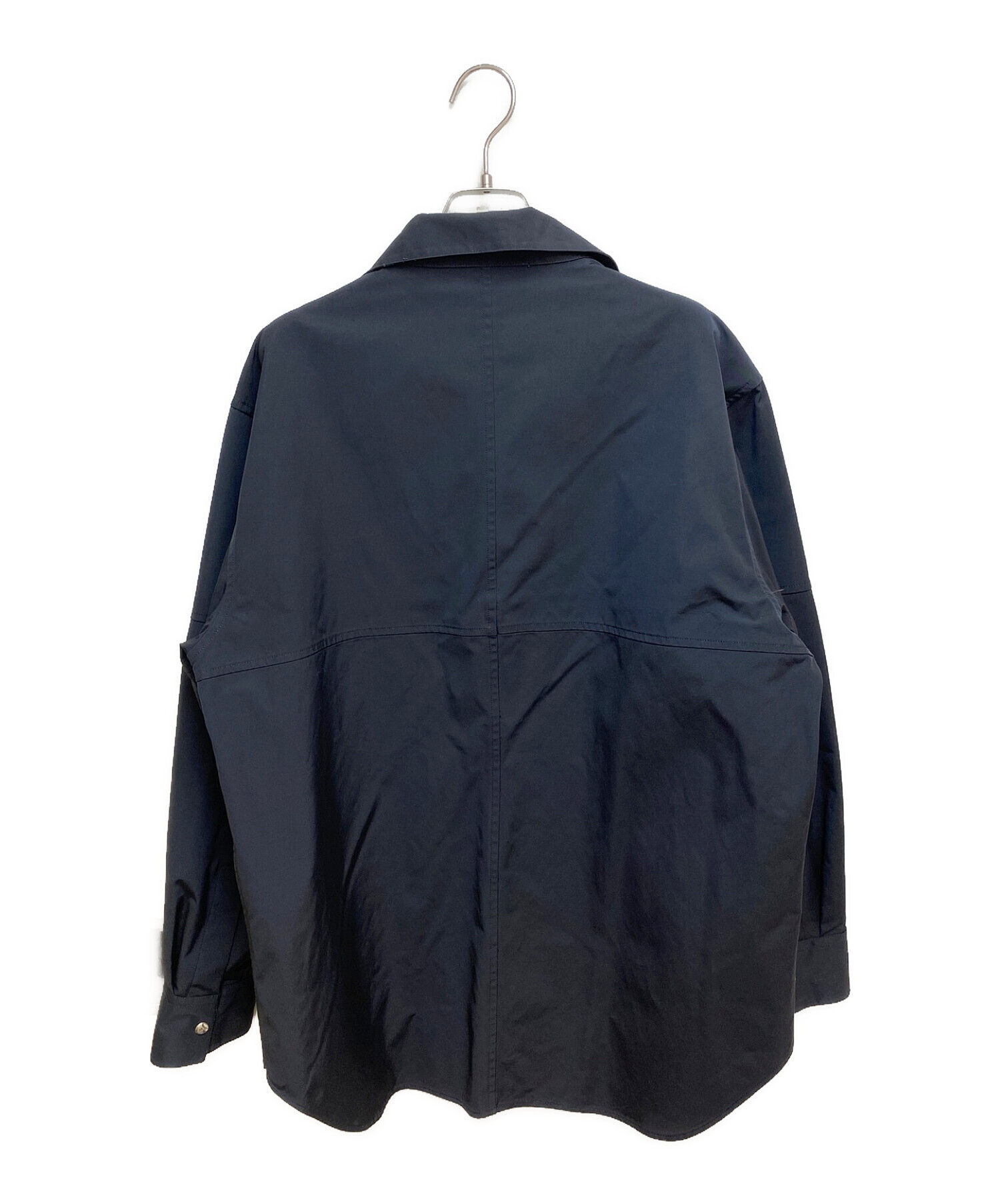 JIL SANDER (ジルサンダー) シャツジャケット ブラック サイズ:38