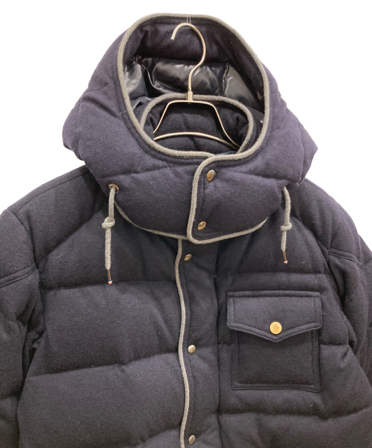 MONCLER (モンクレール) BRESLE ダウンジャケット ネイビー サイズ:1