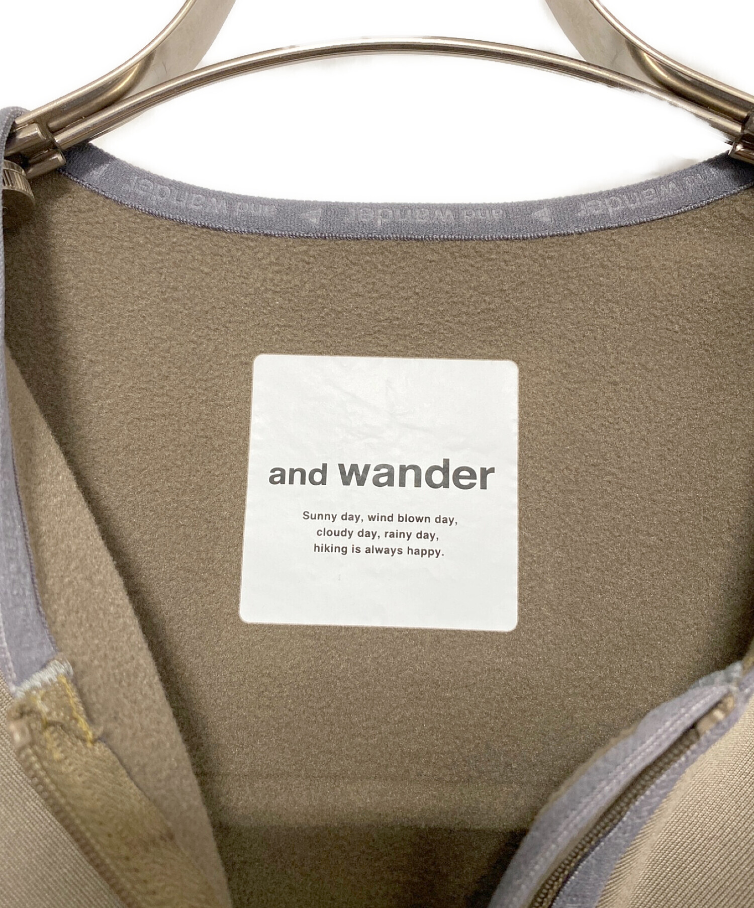 中古・古着通販】and wander (アンドワンダー) light fleece pullover