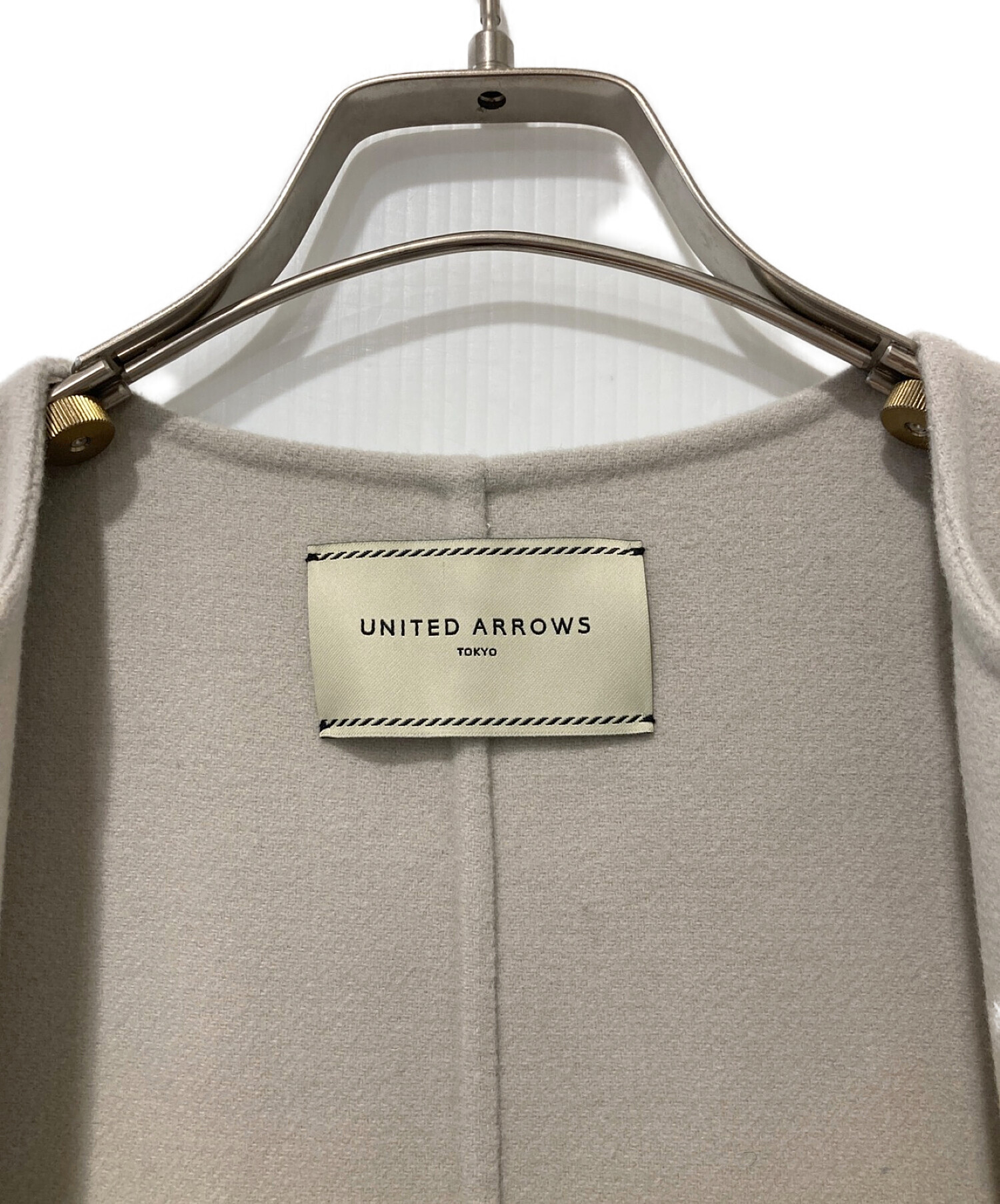 UNITED ARROWS (ユナイテッドアローズ) UBCMDリバーノーカラーベスト グレー サイズ:36