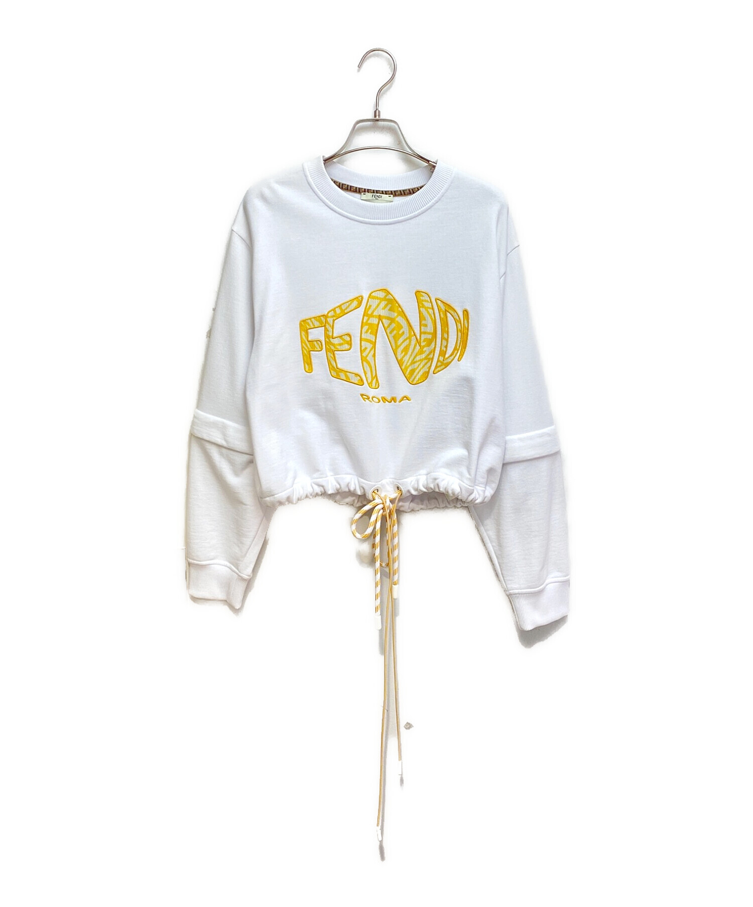 中古・古着通販】FENDI (フェンディ) スウェット ホワイト サイズ:XS