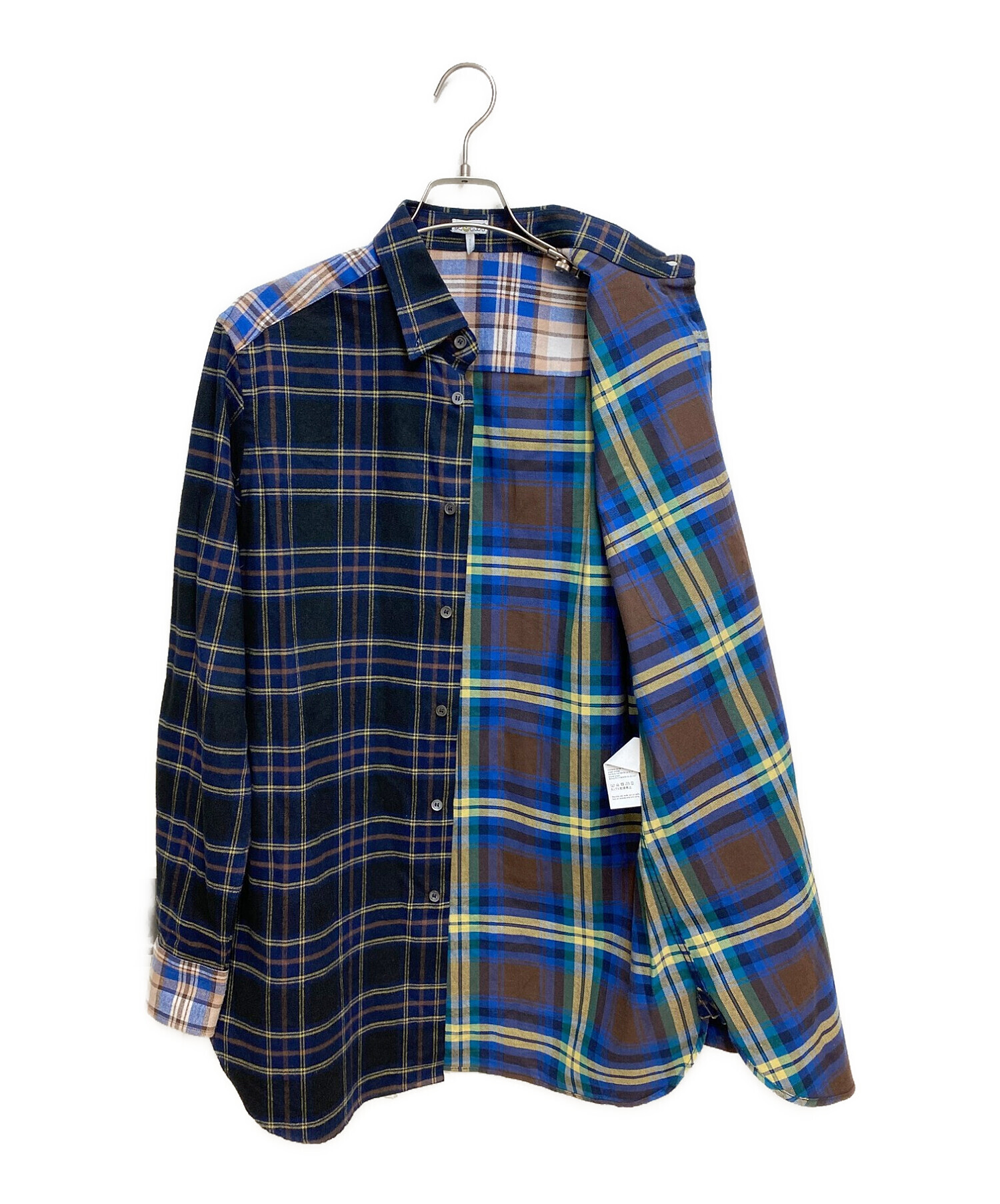 中古・古着通販】LOEWE (ロエベ) Eln Patchwork Check Overshirt