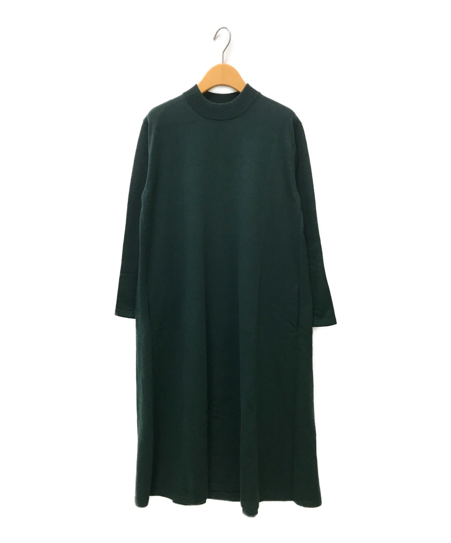 中古・古着通販】ATON (エイトン) NATURAL DYE WOOL MOCK NECK DRESS