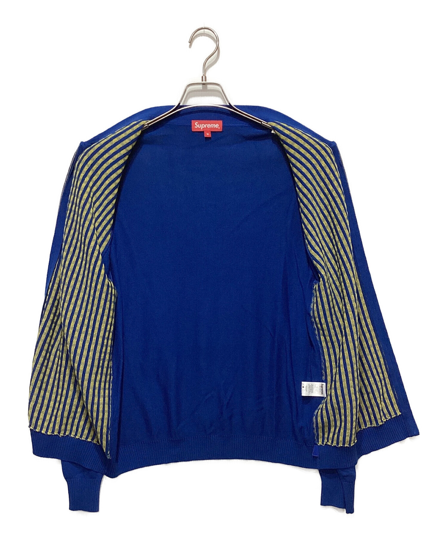 Supreme dashes zip up knit polo M肩幅44cm