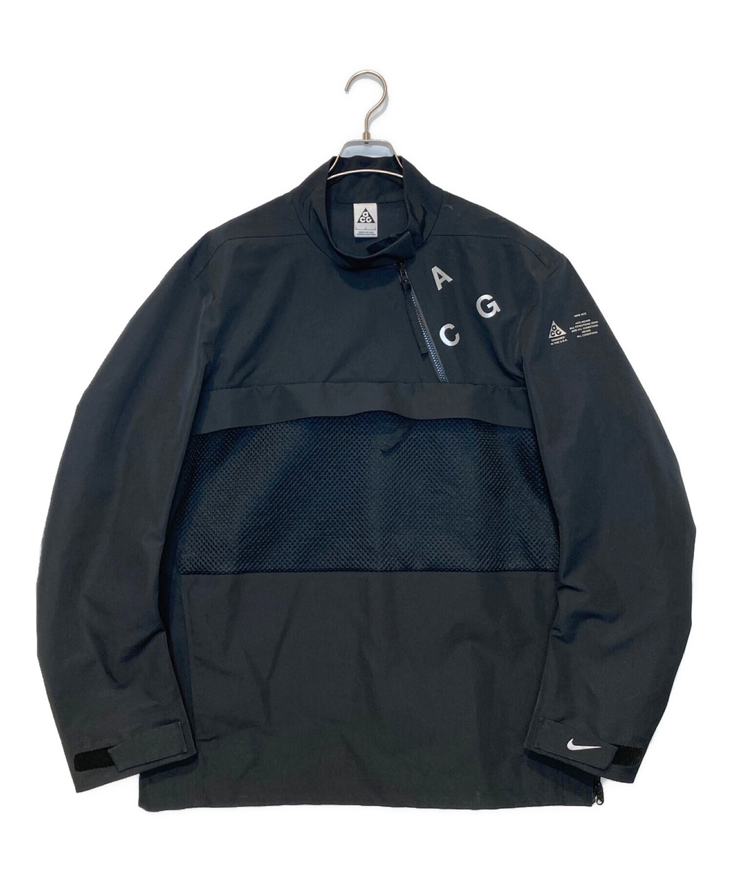 NIKE Lab ACG (ナイキラボエーシージー) Pullover Shell Jacket ブラック サイズ:L