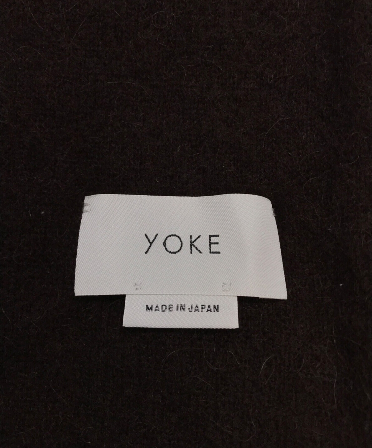 中古・古着通販】YOKE (ヨーク) ALPACA WOOL LONG STOLE ブラウン