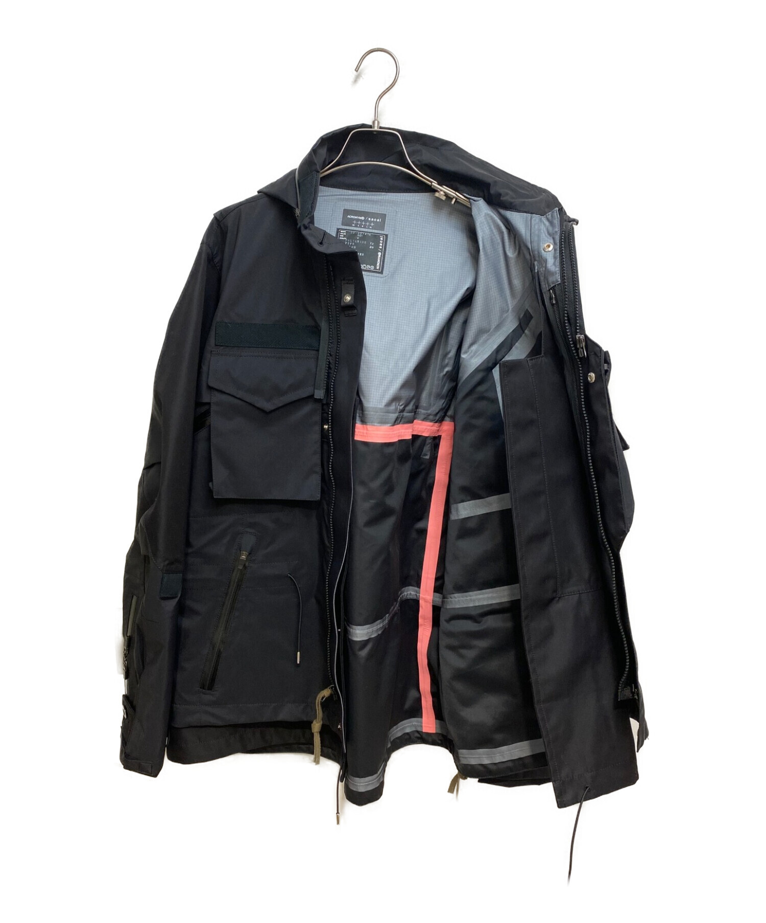 ACRONYM × sacai (アクロニウム×サカイ) フィールドジャケット ブラック サイズ:4