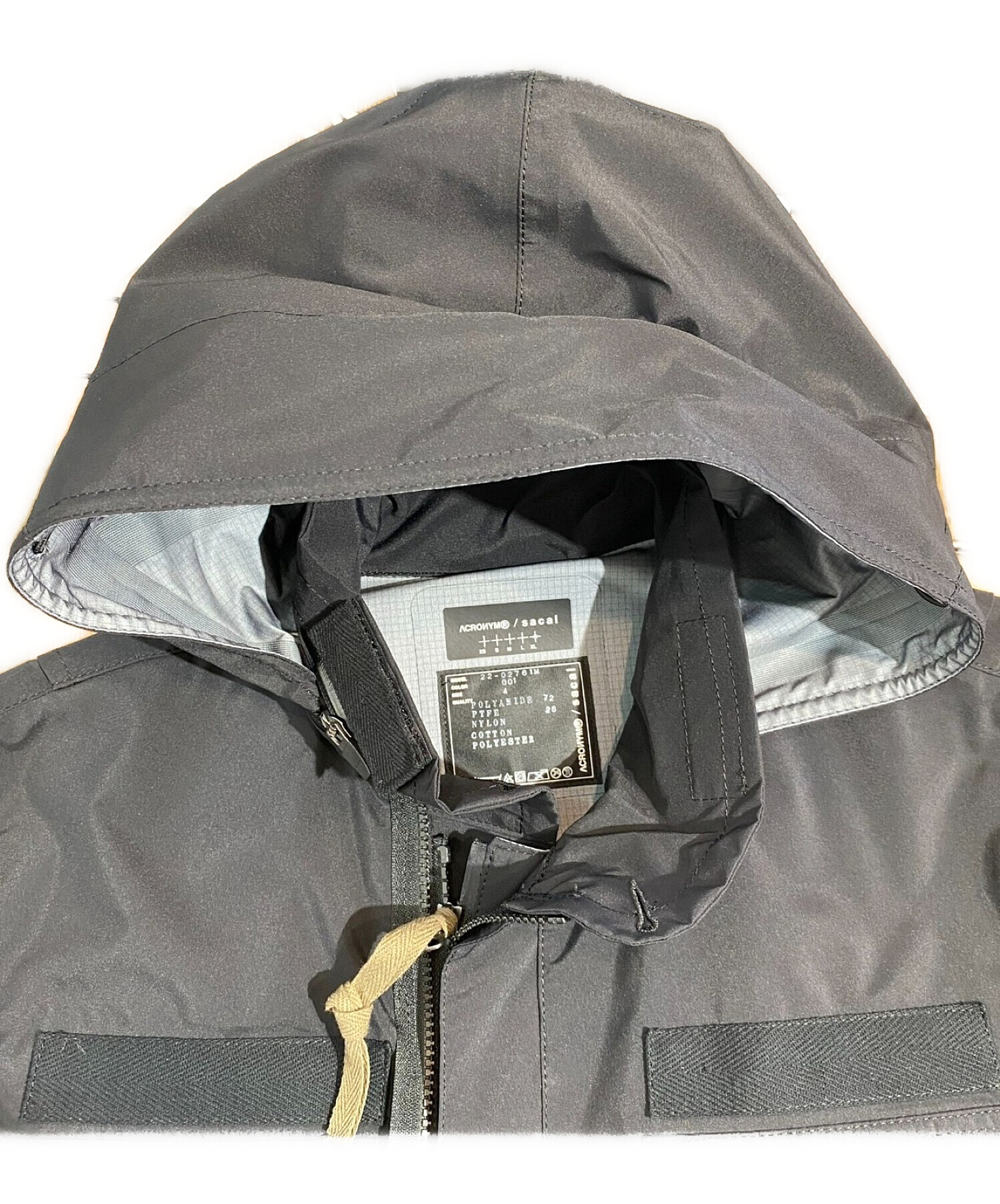 ACRONYM × sacai (アクロニウム×サカイ) フィールドジャケット ブラック サイズ:4