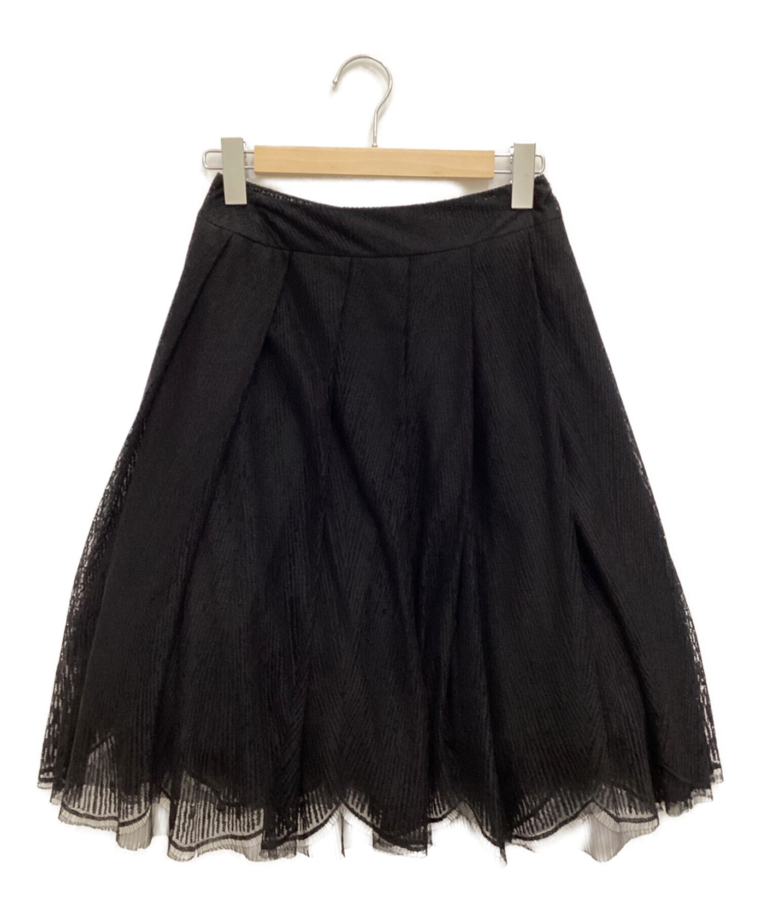パーティに 新品❗ シャネル スカート黒×シルバーCoCo  Chanel 42素敵なスカート
