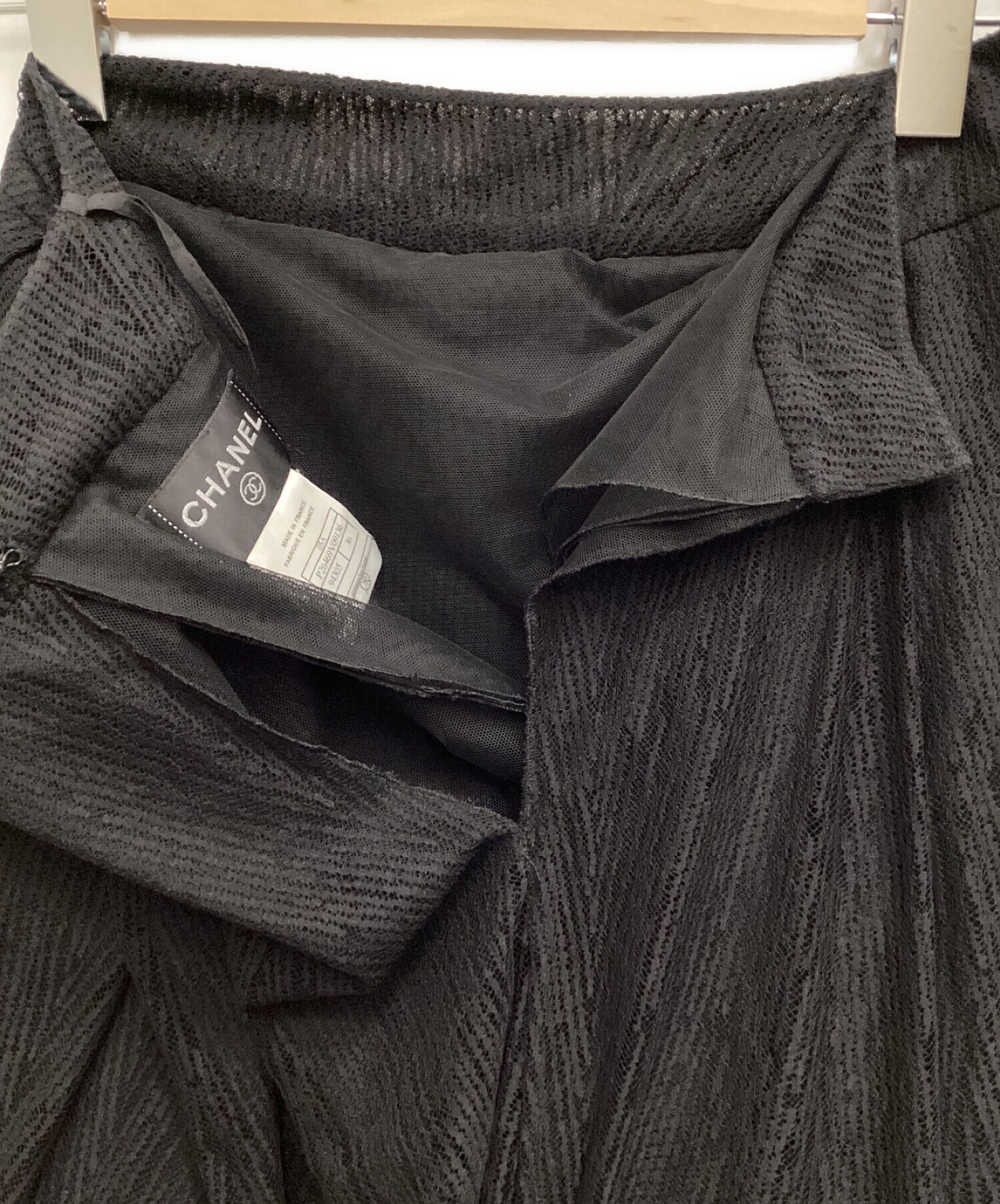 CHANEL (シャネル) チュールレイヤードスカート ブラック サイズ:36