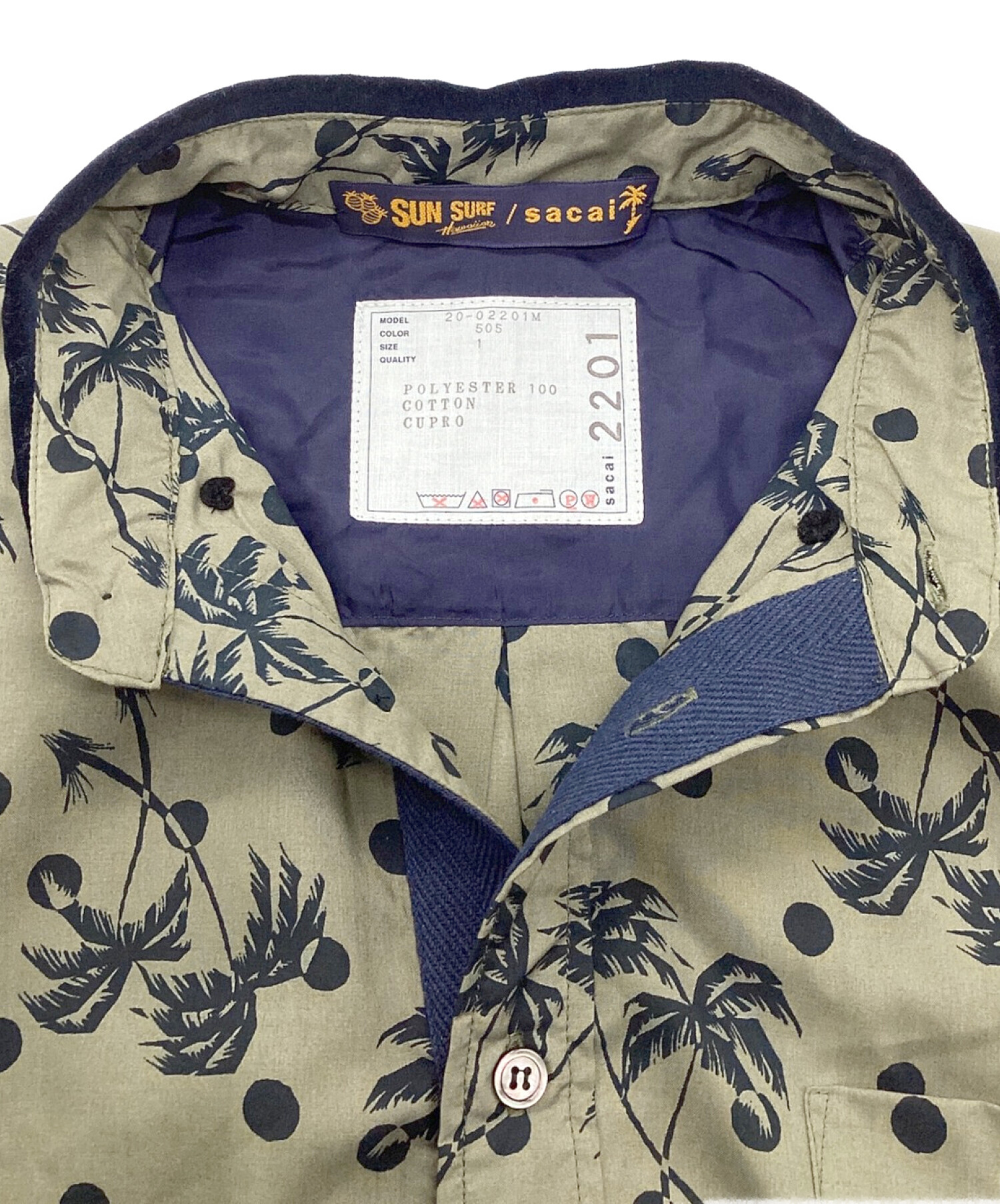 sacai×SUN SURF ドットシャツ サカイ サンサーフ - シャツ