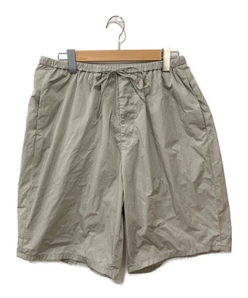 ATON (エイトン) NATURAL DYE NYLON EASY WIDE SHORTS グレー サイズ:06