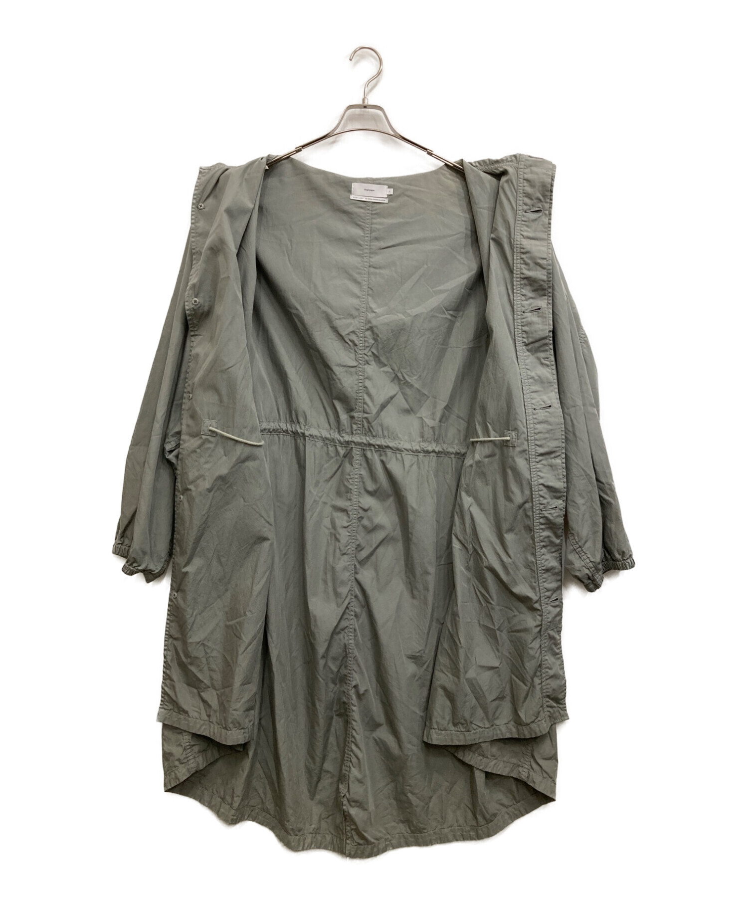 中古・古着通販】Graphpaper (グラフペーパー) Garment Dyed Poplin Mods Coat グレー サイズ:2｜ブランド・古着通販  トレファク公式【TREFAC FASHION】スマホサイト