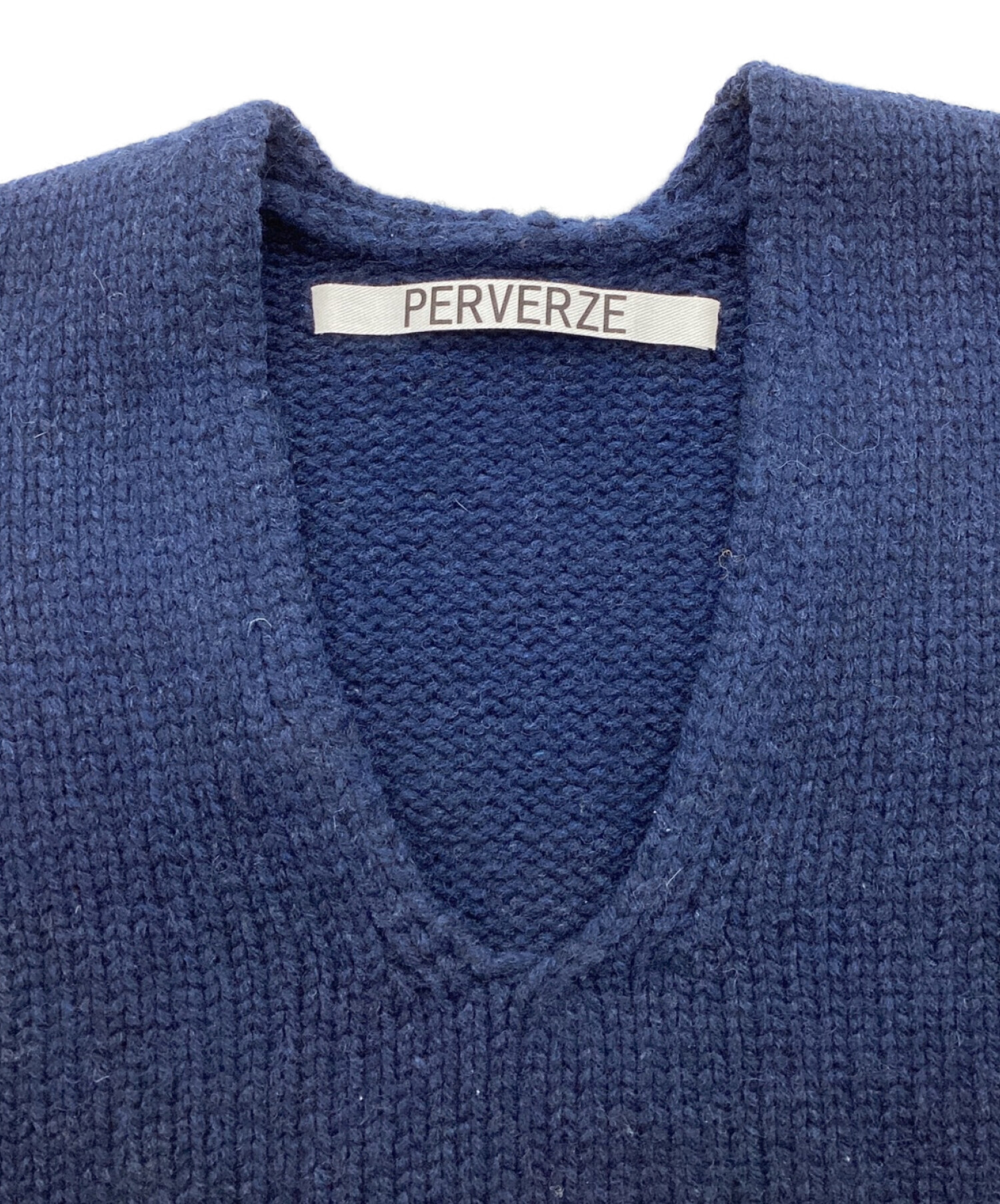 中古・古着通販】PERVERZE (パーバーズ) Crash Boxy Knit Vest