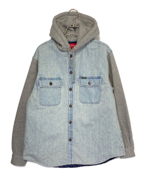 中古・古着通販】SUPREME (シュプリーム) Fleece Hooded Denim Shirt