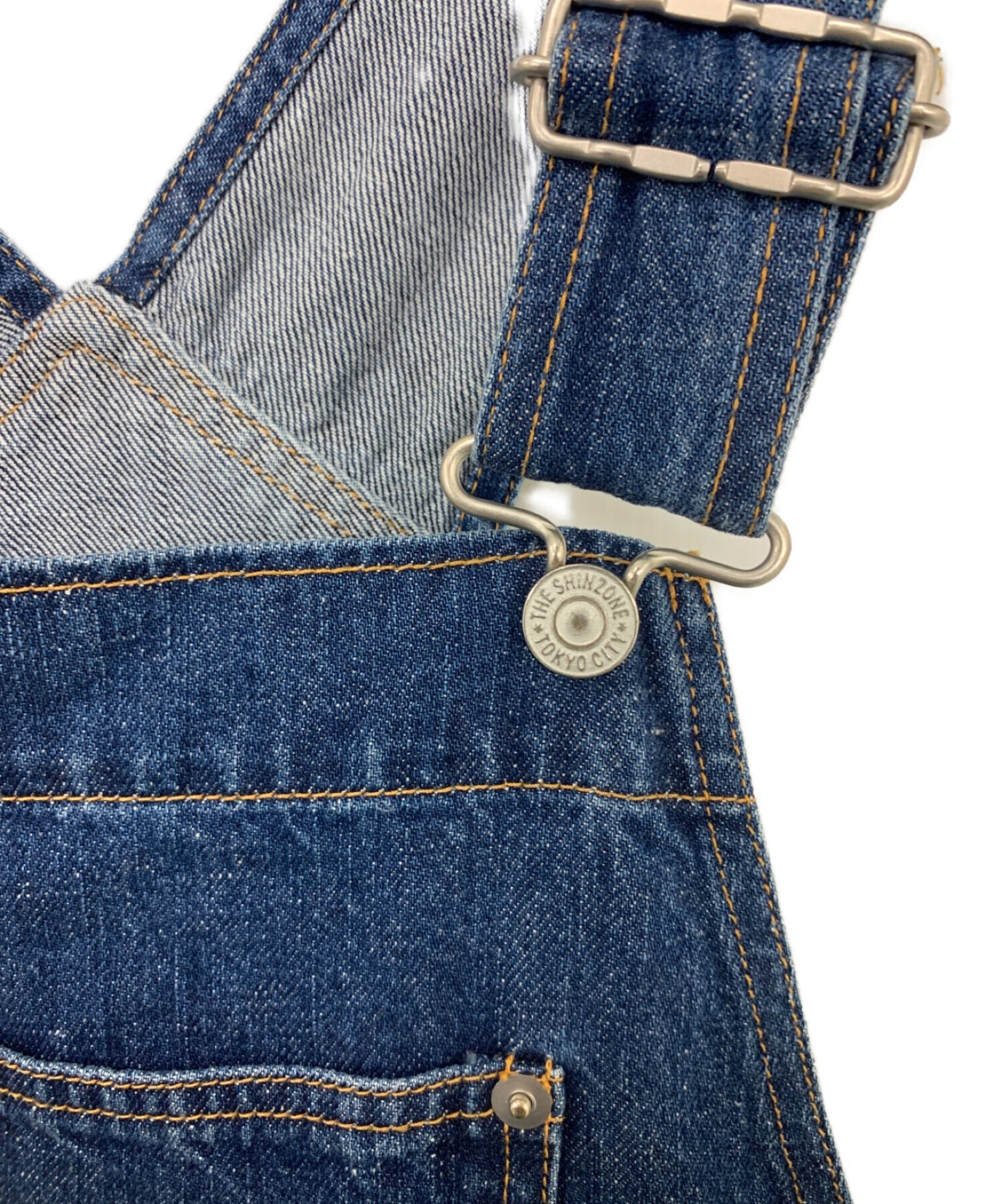 THE SHINZONE (ザ シンゾーン) NEP DENIM OVERALL インディゴ サイズ:34