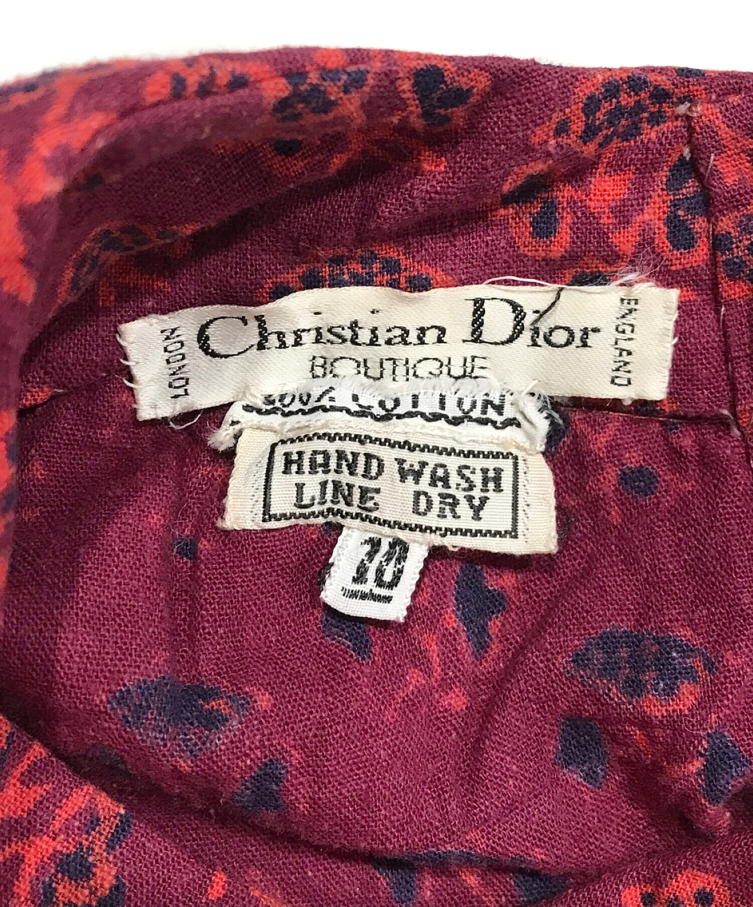 Christian Dior BOUTIQUE (クリスチャン ディオールブティック) ヴィンテージマキシワンピース サイズ:10