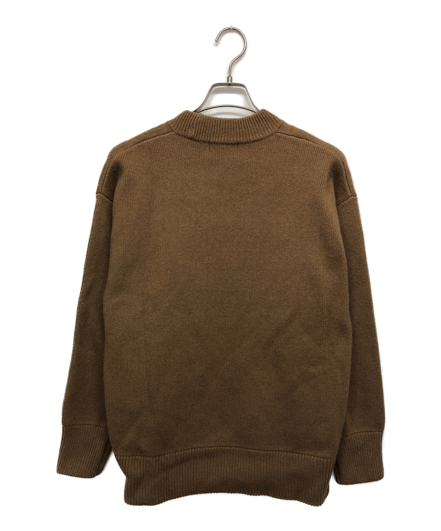 CLANE (クラネ) BASIC WARM KNIT TOPS　ニット ブラウン サイズ:1