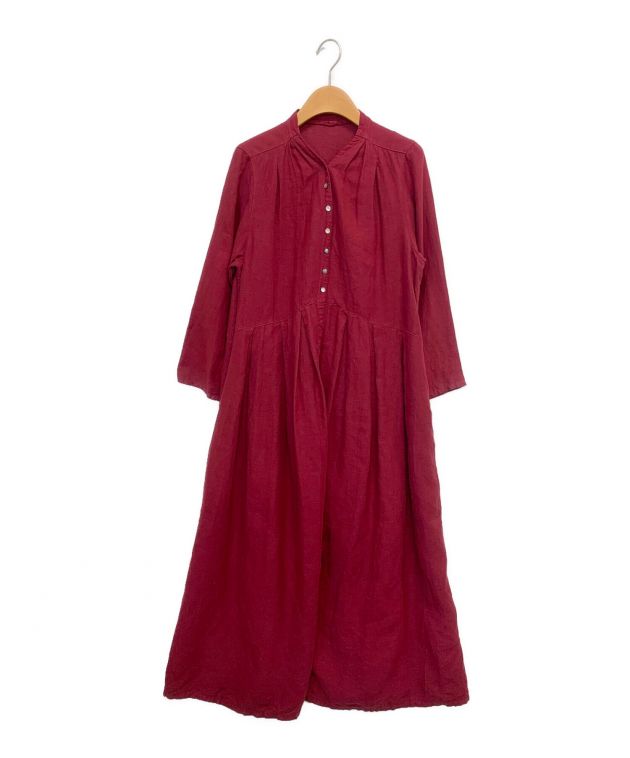 中古・古着通販】nest Robe (ネストローブ) リネンワンピース レッド サイズ:F｜ブランド・古着通販 トレファク公式【TREFAC  FASHION】スマホサイト