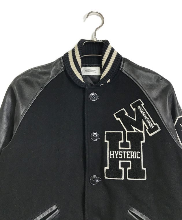 中古・古着通販】MIHARA YASUHIRO (ミハラヤスヒロ) Hysteric Glamour (ヒステリックグラマー) スタジャン ブラック  サイズ:M｜ブランド・古着通販 トレファク公式【TREFAC FASHION】スマホサイト