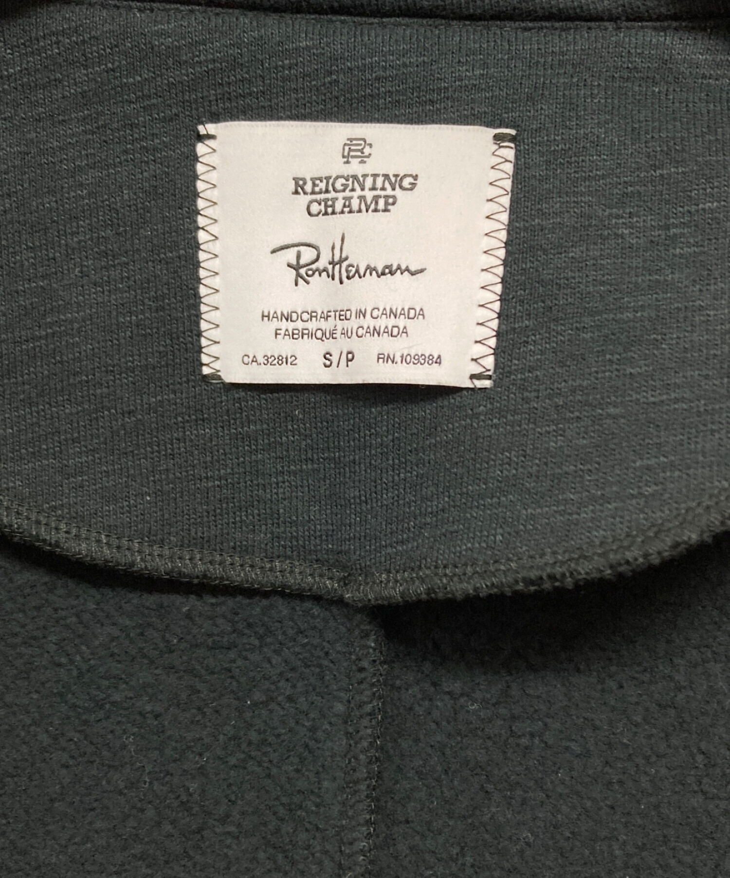 中古・古着通販】REIGNING CHAMP (レイニングチャンプ) Ron Herman (ロンハーマン) スウェットジャケット ネイビー サイズ:SIZE  S｜ブランド・古着通販 トレファク公式【TREFAC FASHION】スマホサイト