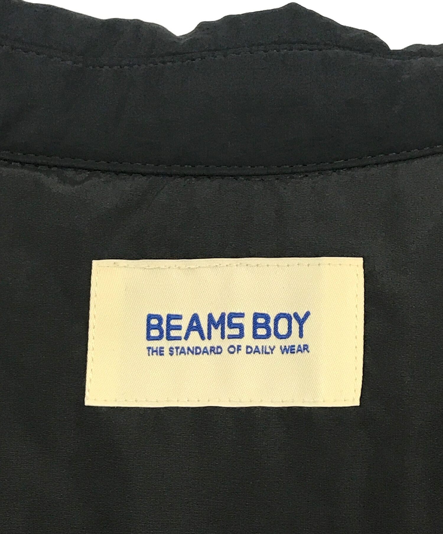 BEAMS BOY (ビームスボーイ) ナイロンシャツブルゾン ブラック サイズ:表記無し