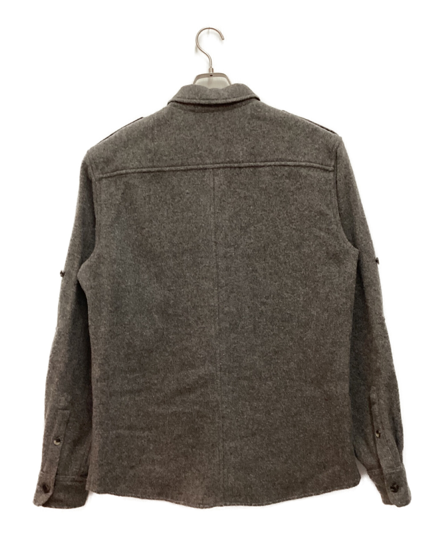 ISABEL MARANT (イザベルマラン) ウールCPOジャケット　ウールシャツジャケット グレー サイズ:M
