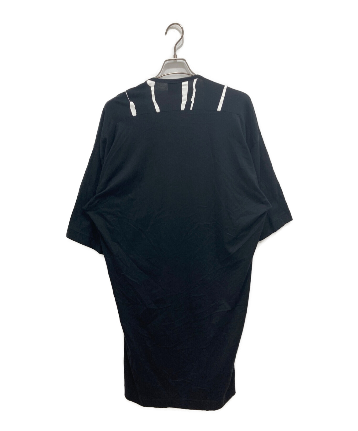 Vivienne Westwood man (ヴィヴィアン ウェストウッド マン) プリントドロップロングTシャツ ブラック サイズ:Free
