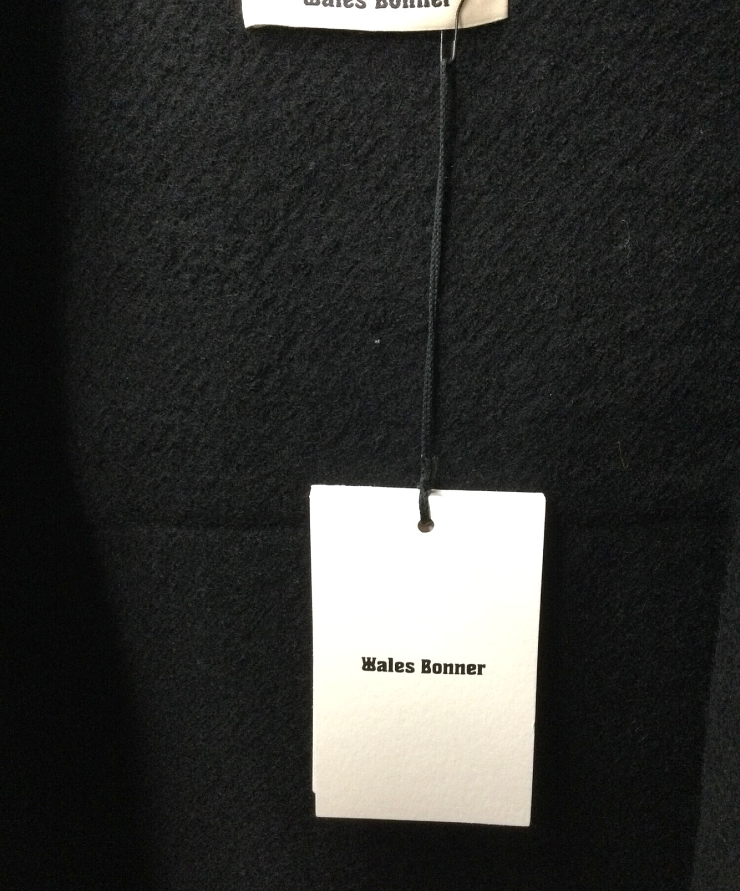 WALES BONNER (ウェールズボナー) ETERNITY DUFFLE COAT ブラック サイズ:44