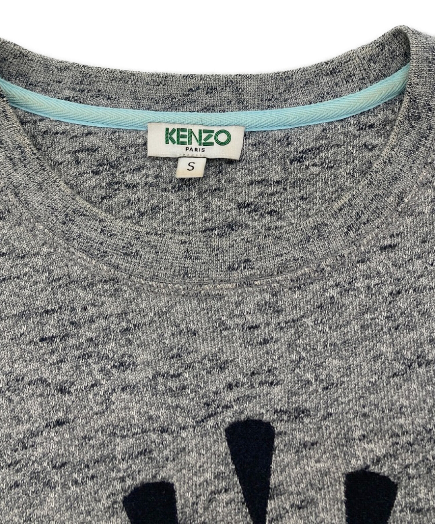 中古・古着通販】KENZO (ケンゾー) ビッグアイ刺繍スウェット グレー
