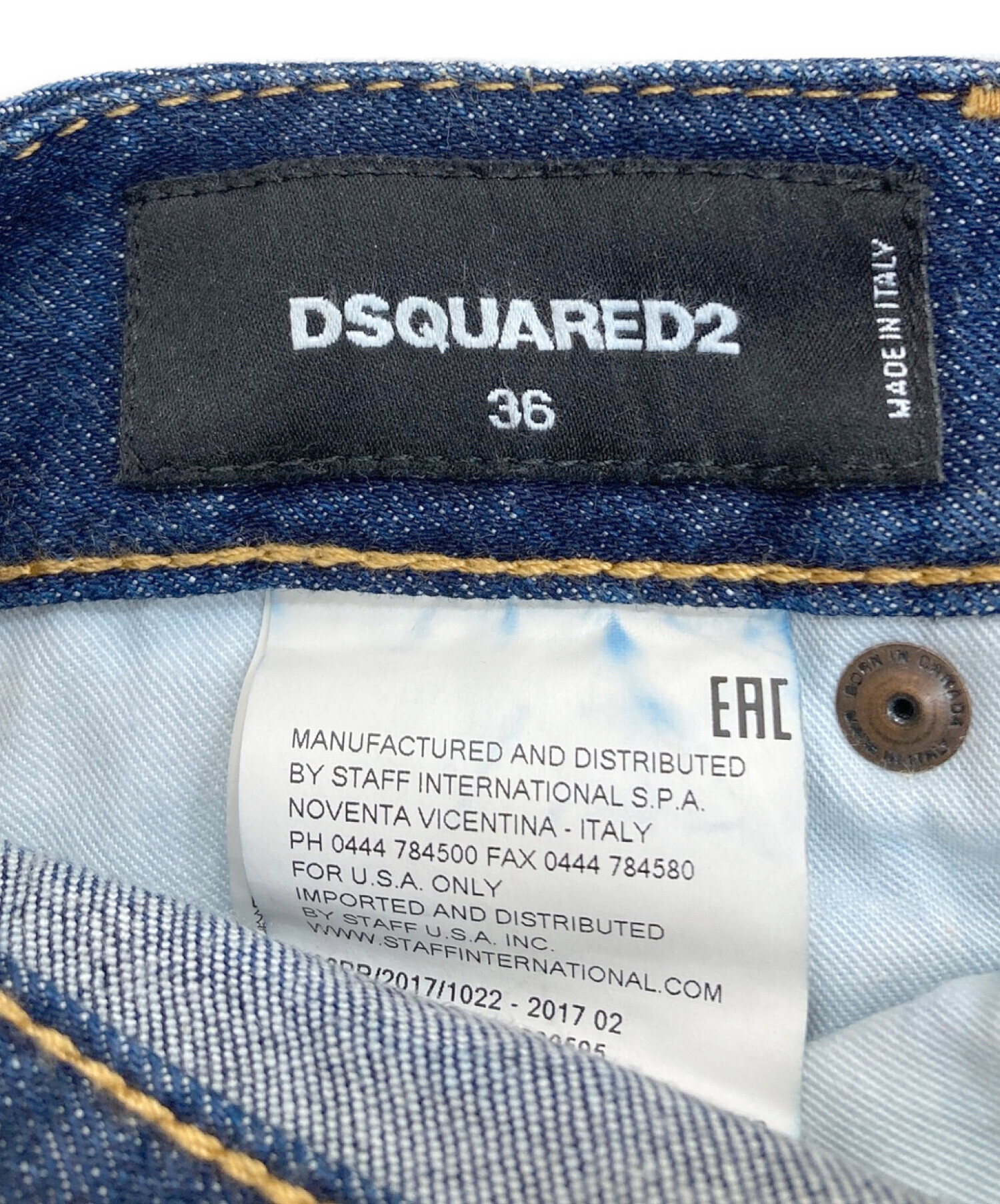 中古・古着通販】DSQUARED2 (ディースクエアード) デニムパンツ