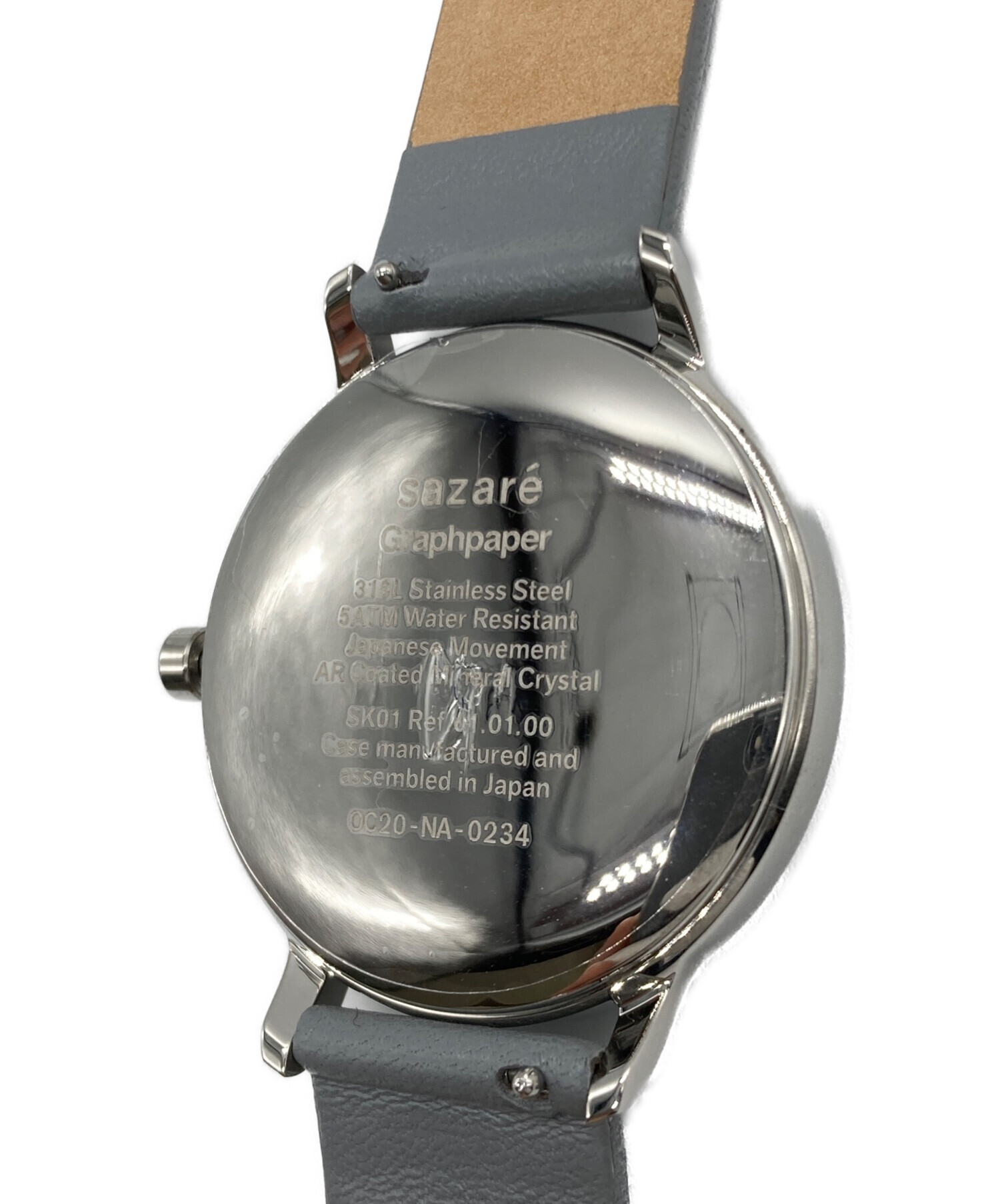 sazare for Graphpaper (サザレ × グラフペーパー) SS SILVER MIRROR FINISH 腕時計