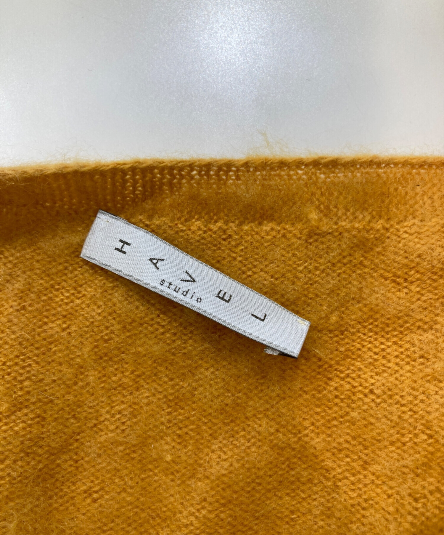 中古・古着通販】HAVEL studio (ハーヴェル スタジオ) CASHMERE FUR CARDIGAN オレンジ  サイズ:38｜ブランド・古着通販 トレファク公式【TREFAC FASHION】スマホサイト